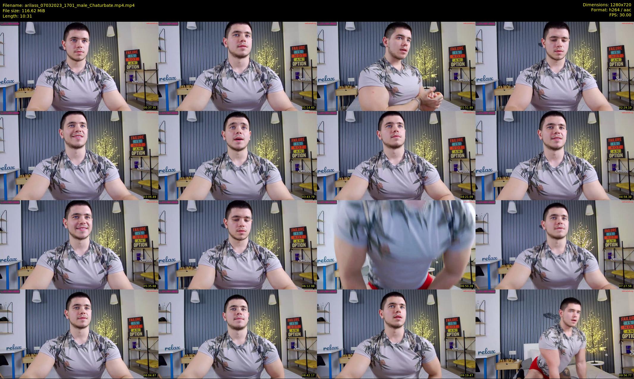 arilass — 11 minute Chaturbate male cam show recording, 720p, Mar 7, 2023