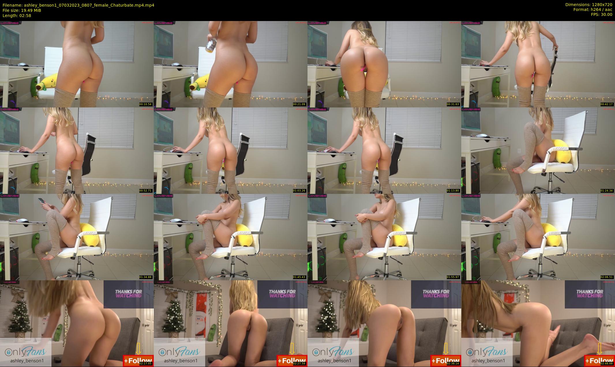 ashley_benson1 — 3 minute Chaturbate female cam show recording, 720p, Mar 7, 2023