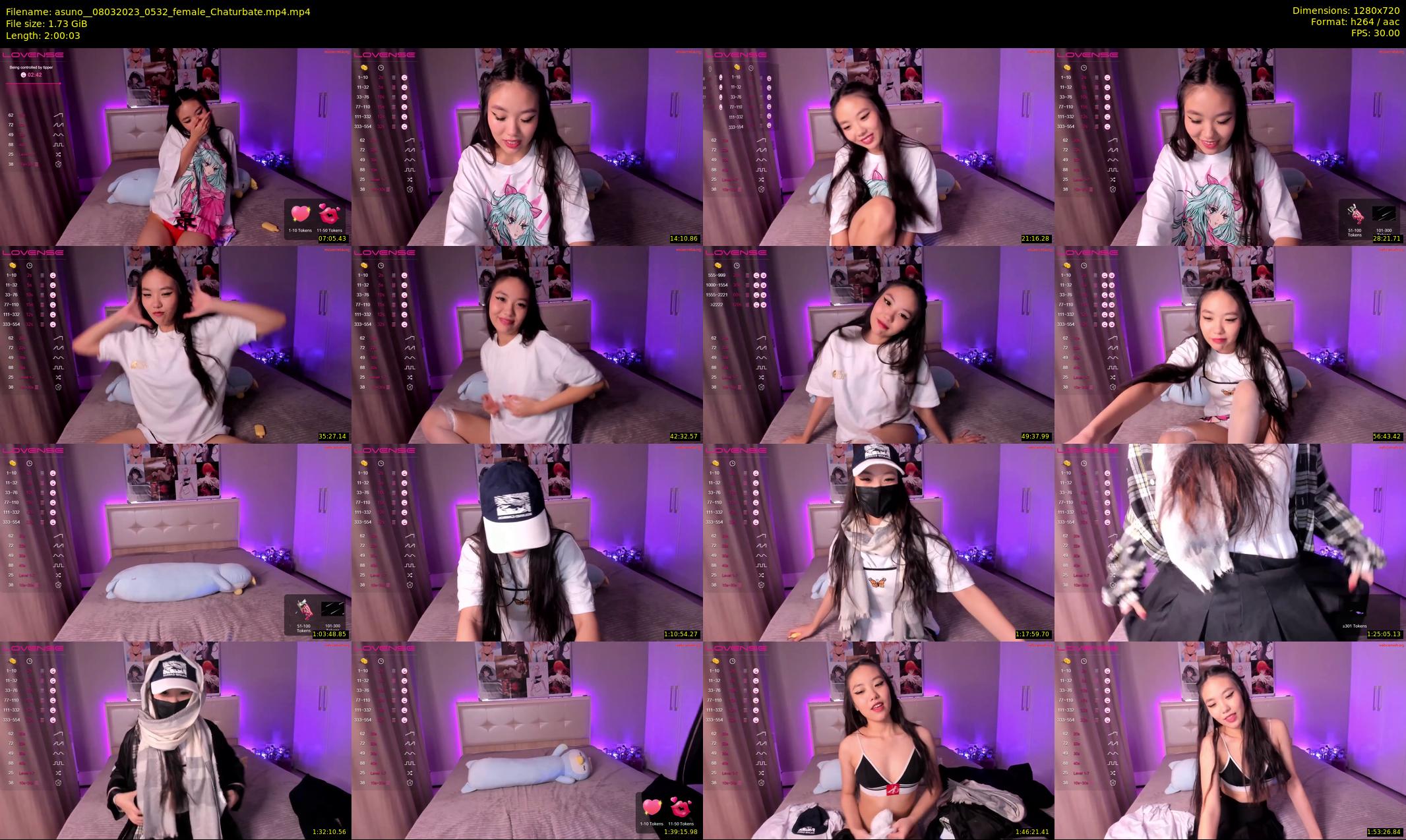 asuno_ — 121 minute Chaturbate female cam show recording, 720p, Mar 8, 2023