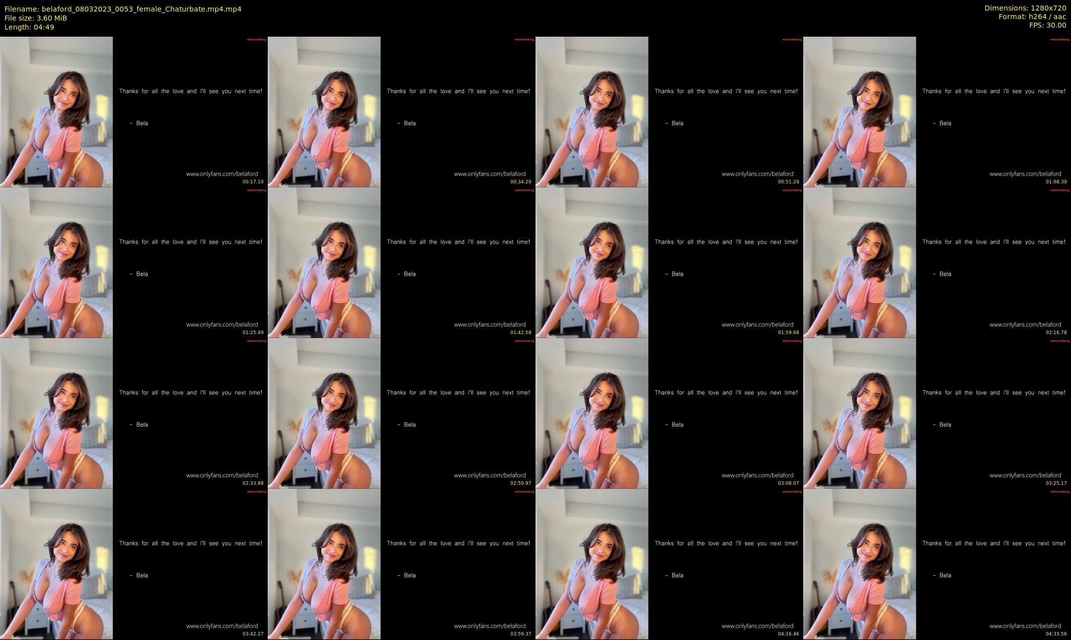 belaford — 5 minute Chaturbate female cam show recording, 720p, Mar 8, 2023