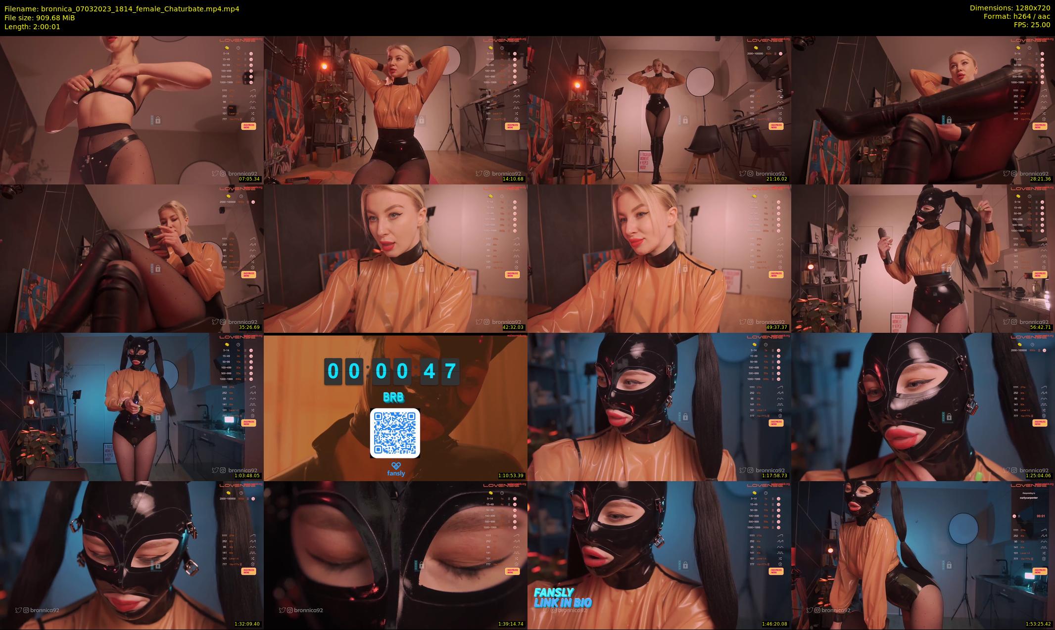 bronnica — 121 minute Chaturbate female cam show recording, 720p, Mar 7, 2023