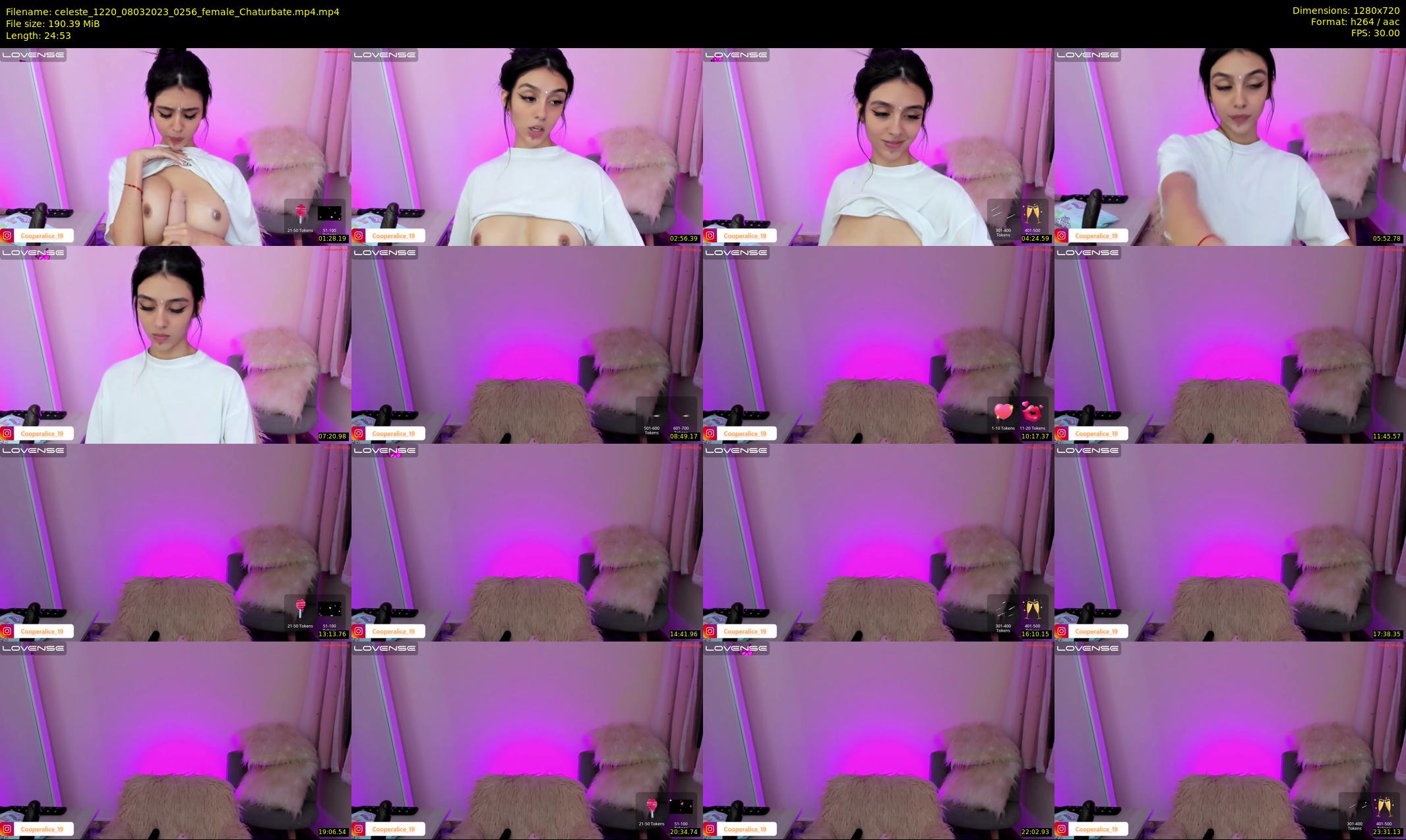 celeste_1220 — 25 minute Chaturbate female cam show recording, 720p, Mar 8, 2023