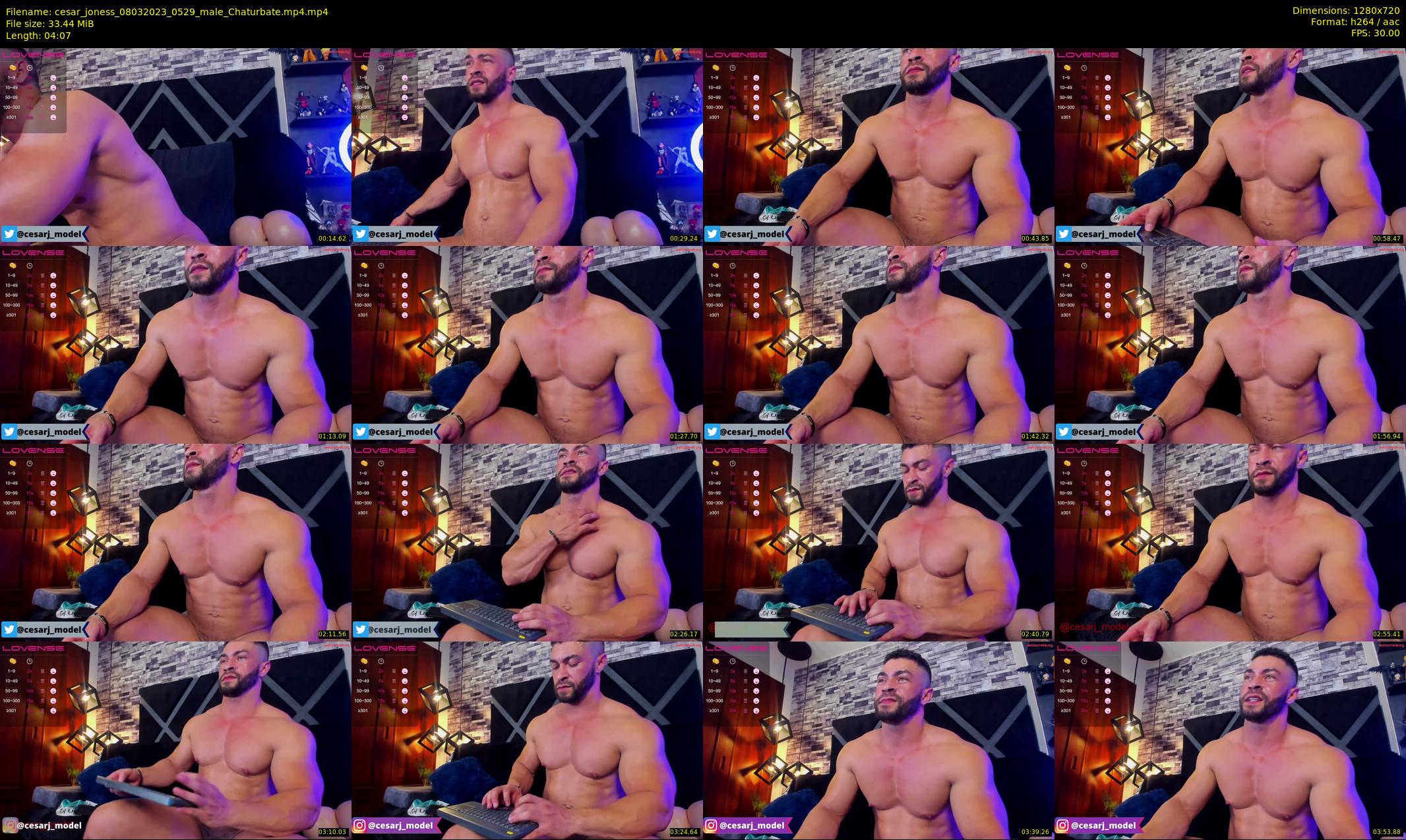 cesar_joness — 5 minute Chaturbate male cam show recording, 720p, Mar 8, 2023