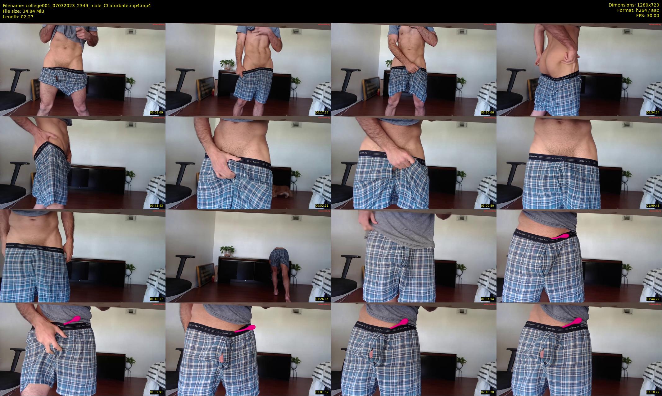 college001 — 3 minute Chaturbate male cam show recording, 720p, Mar 7, 2023