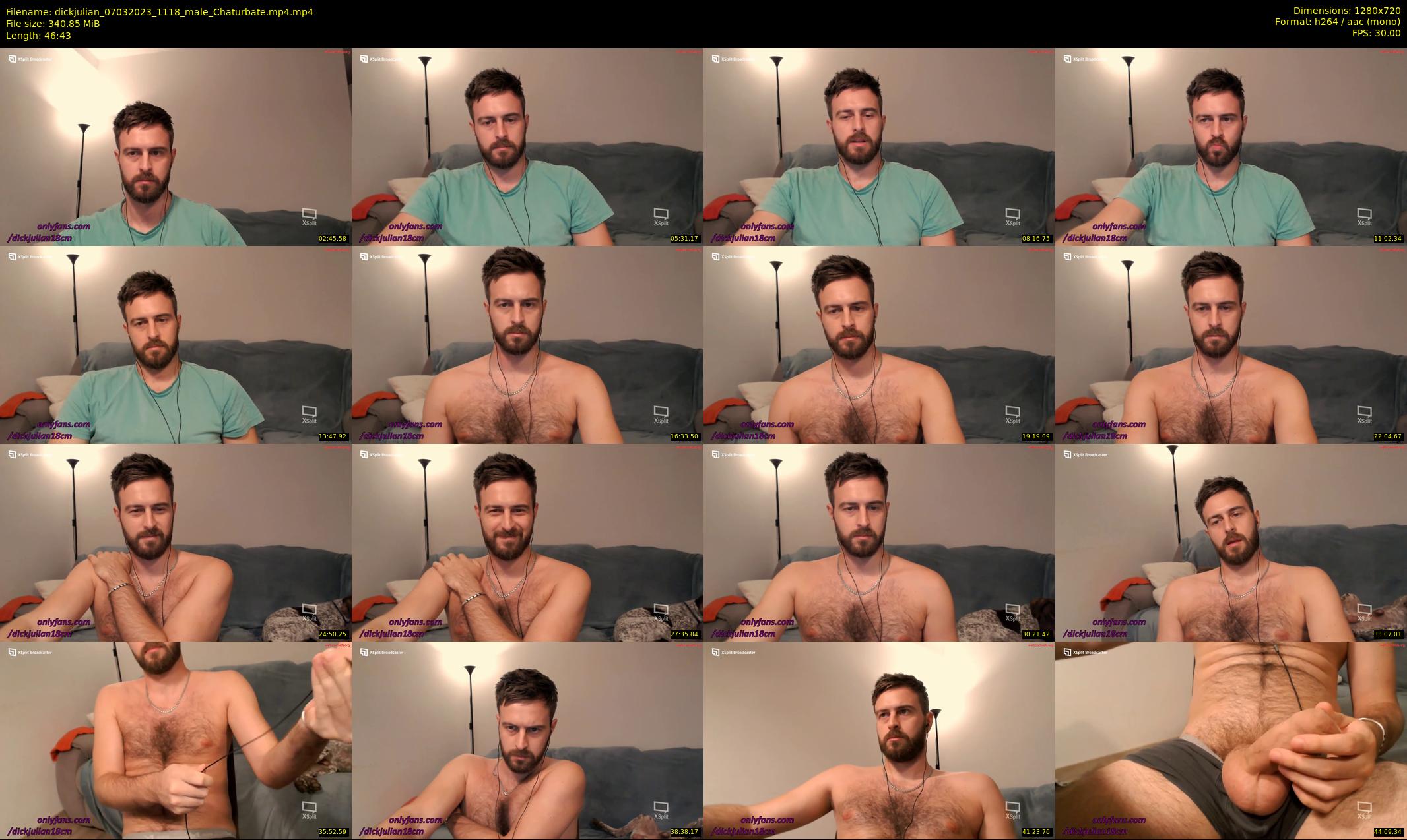 dickjulian — 47 minute Chaturbate male cam show recording, 720p, Mar 7, 2023