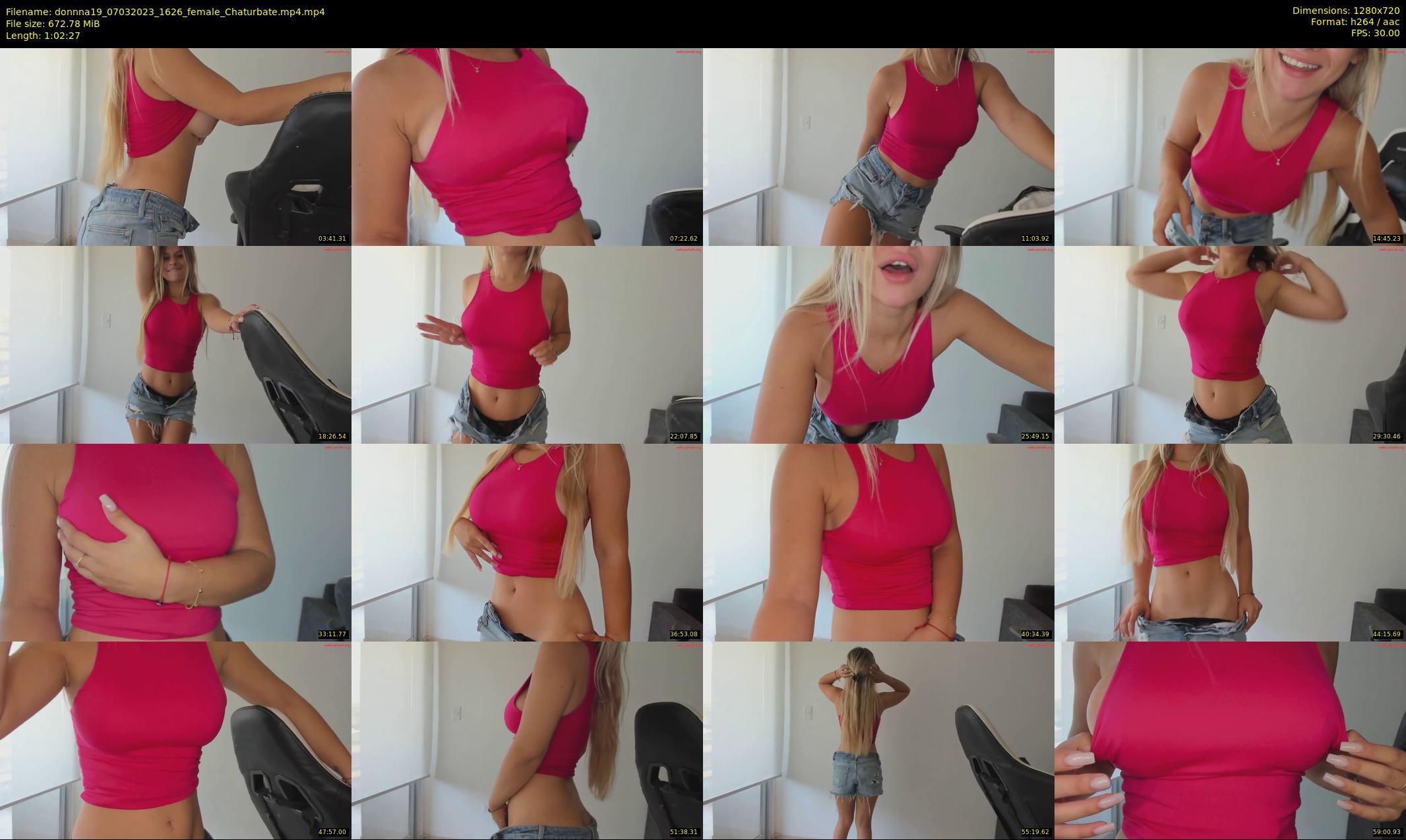 donnna19 — 63 minute Chaturbate female cam show recording, 720p, Mar 7, 2023