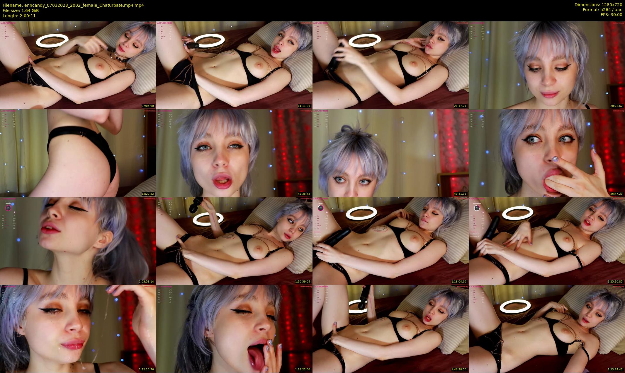 enncandy — 121 minute Chaturbate female cam show recording, 720p, Mar 7, 2023