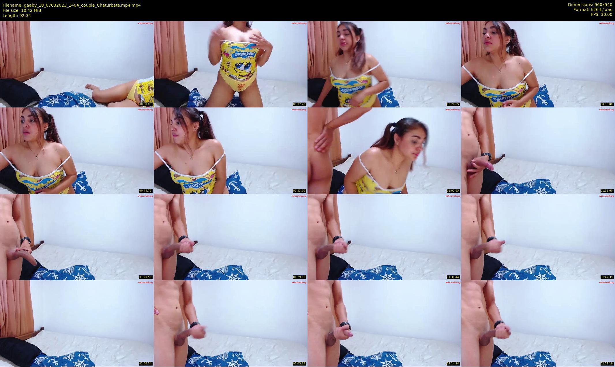 gaaby_18 — 3 minute Chaturbate couple cam show recording, 480p, Mar 7, 2023