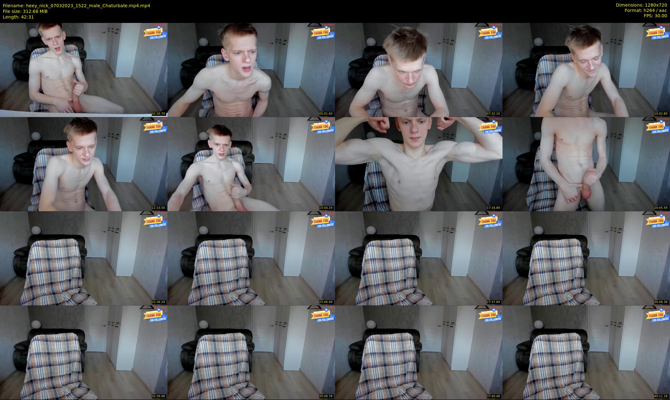 heey_nick — 43 minute Chaturbate male cam show recording, 720p, Mar 7, 2023