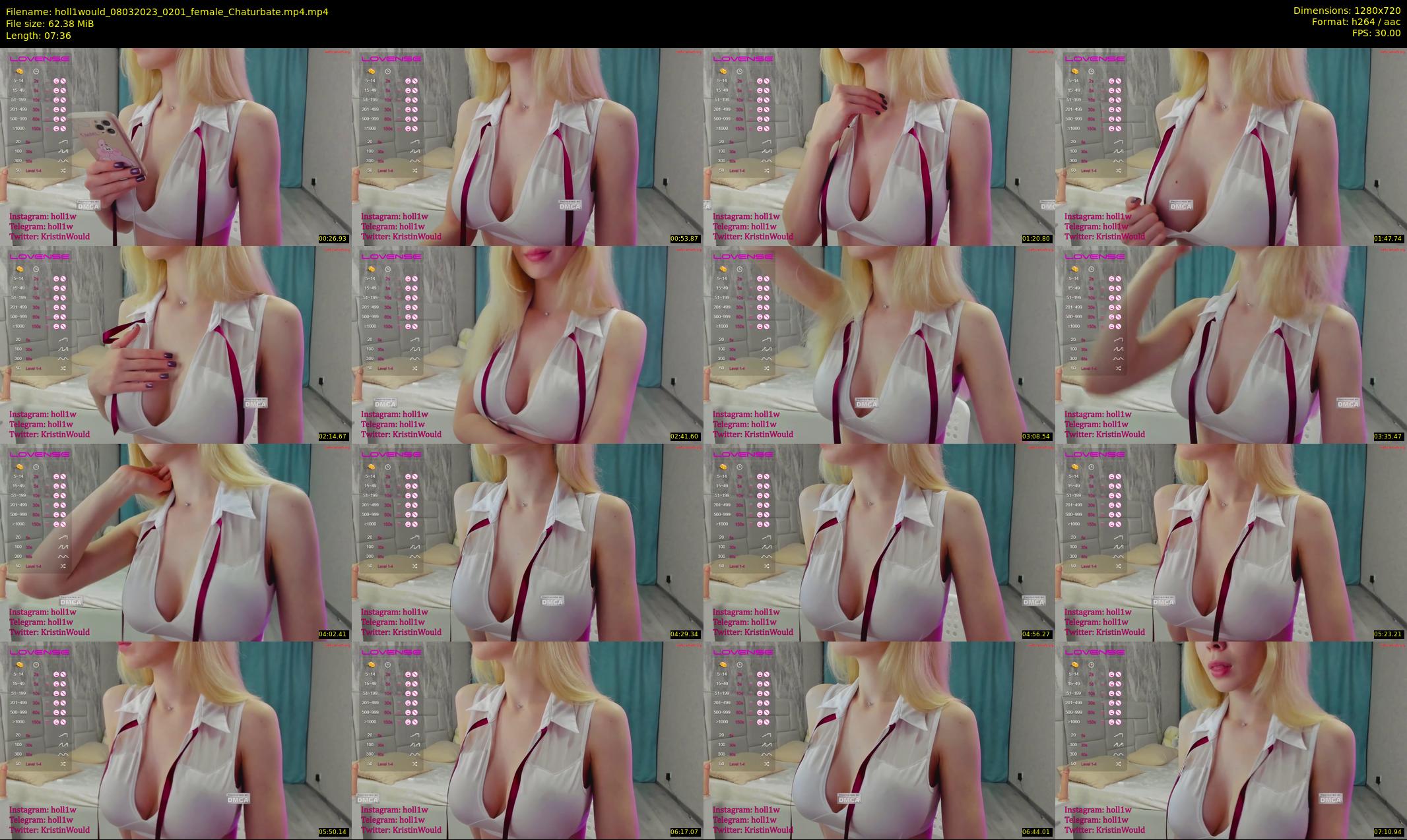 holl1would — 8 minute Chaturbate female cam show recording, 720p, Mar 8, 2023