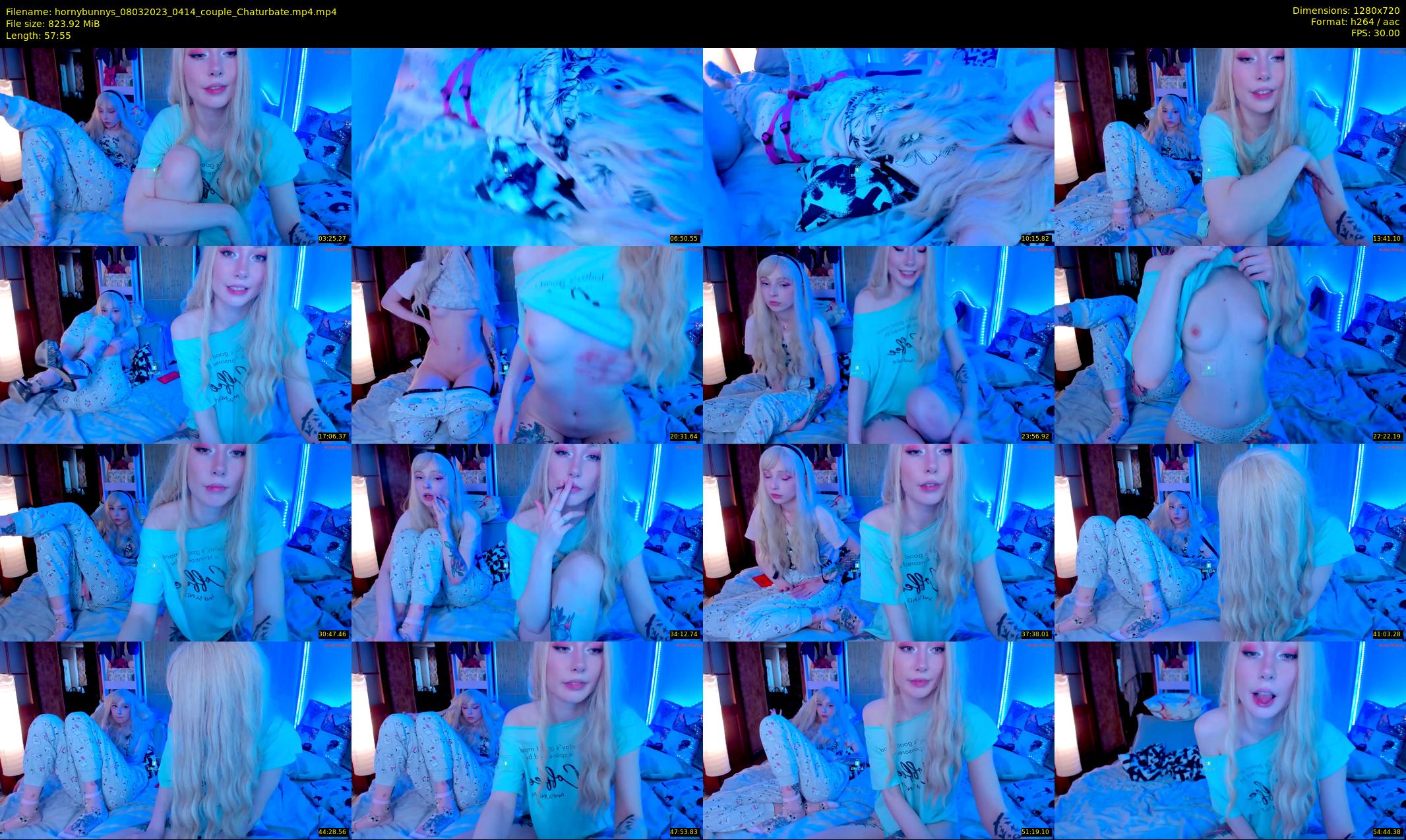 hornybunnys — 58 minute Chaturbate couple cam show recording, 720p, Mar 8, 2023