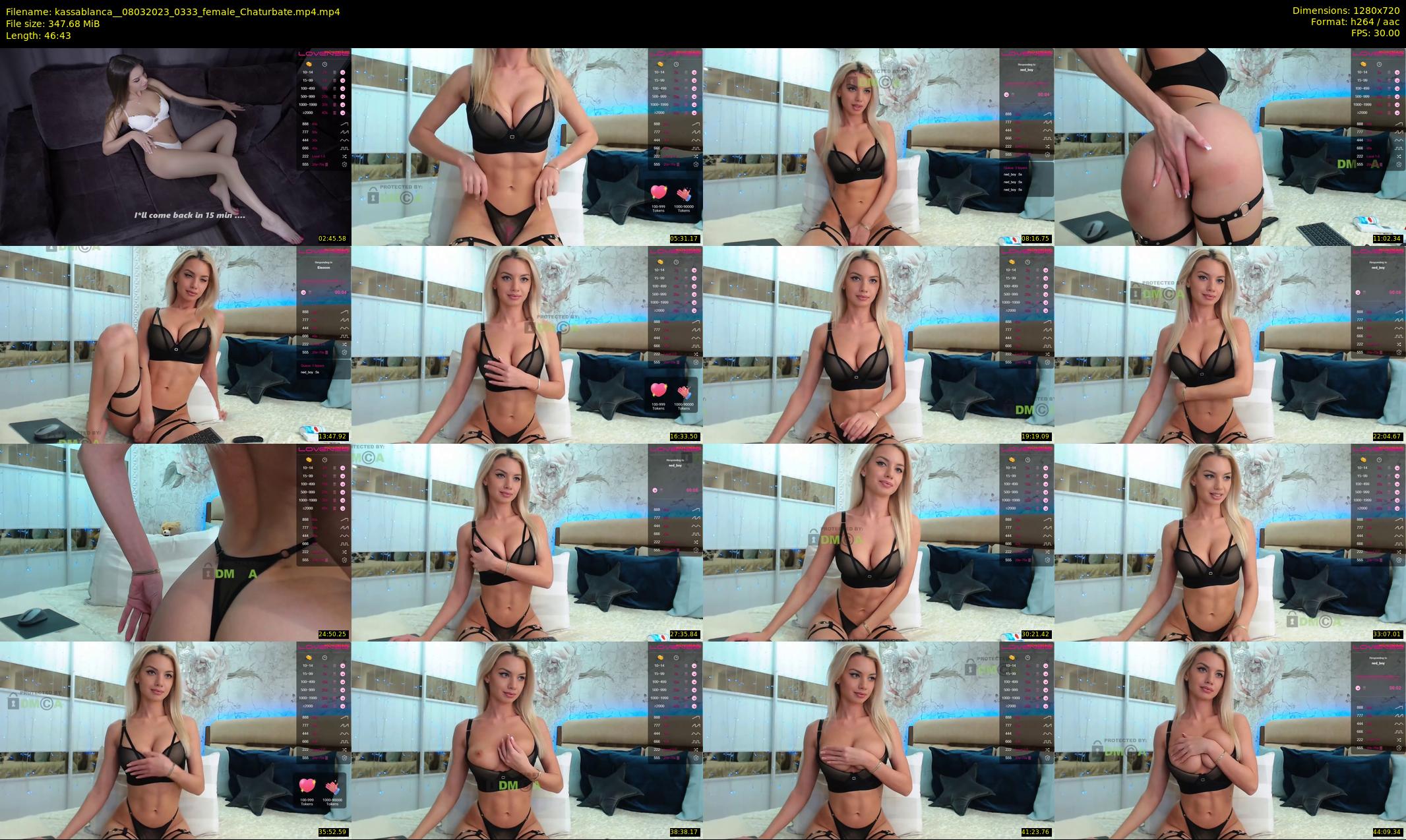 kassablanca_ — 47 minute Chaturbate female cam show recording, 720p, Mar 8, 2023