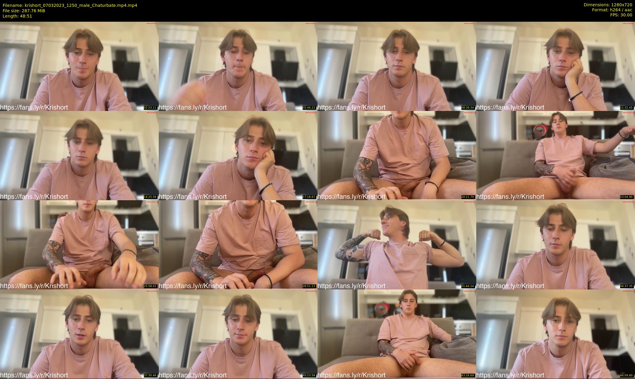 krishort — 49 minute Chaturbate male cam show recording, 720p, Mar 7, 2023