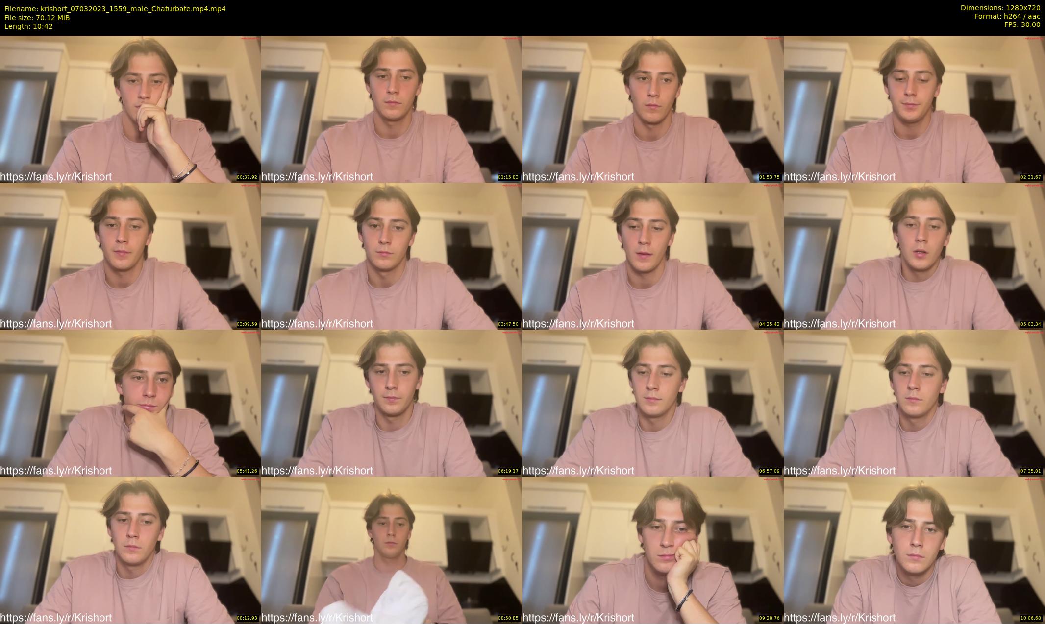 krishort — 11 minute Chaturbate male cam show recording, 720p, Mar 7, 2023