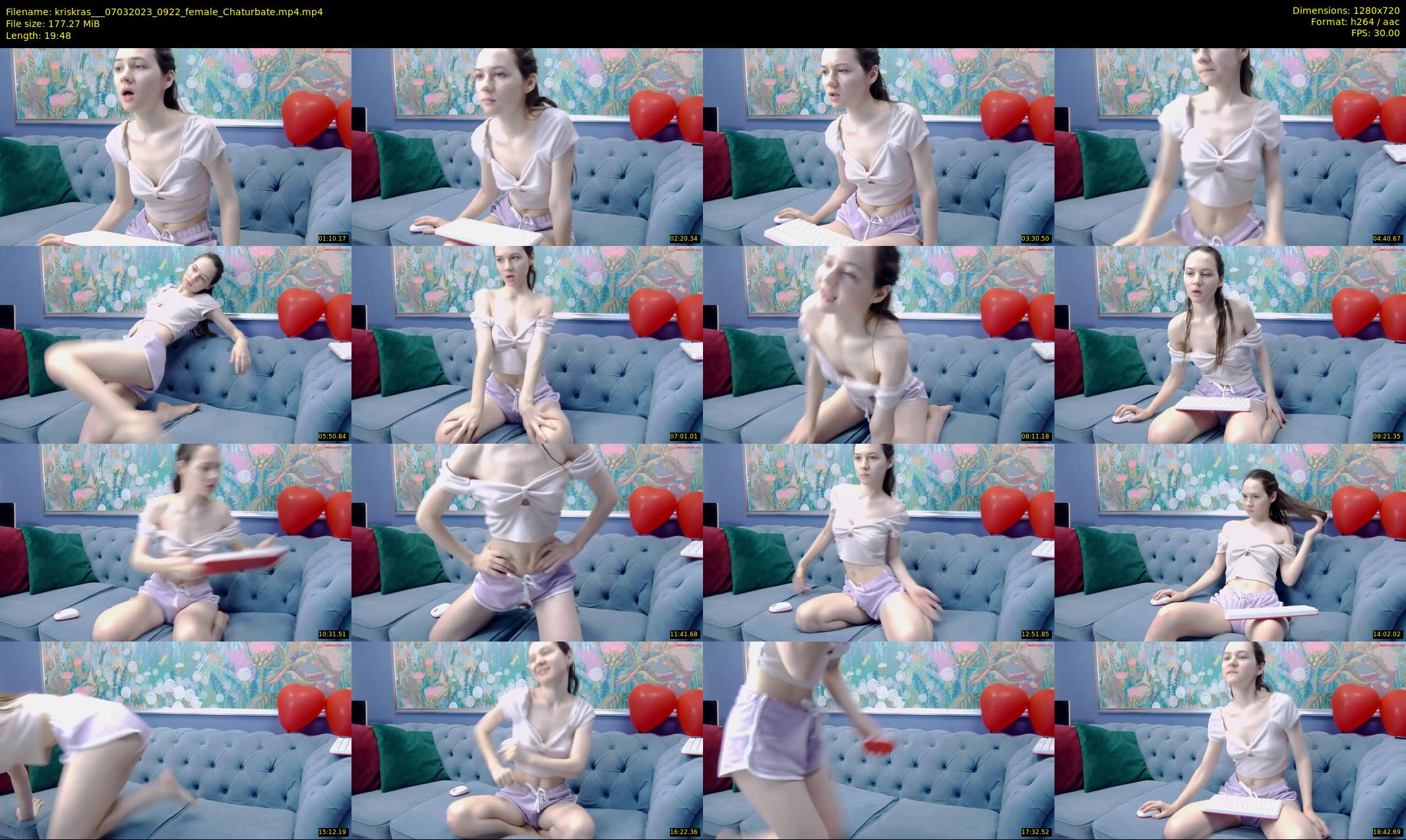 kriskras__ — 20 minute Chaturbate female cam show recording, 720p, Mar 7, 2023