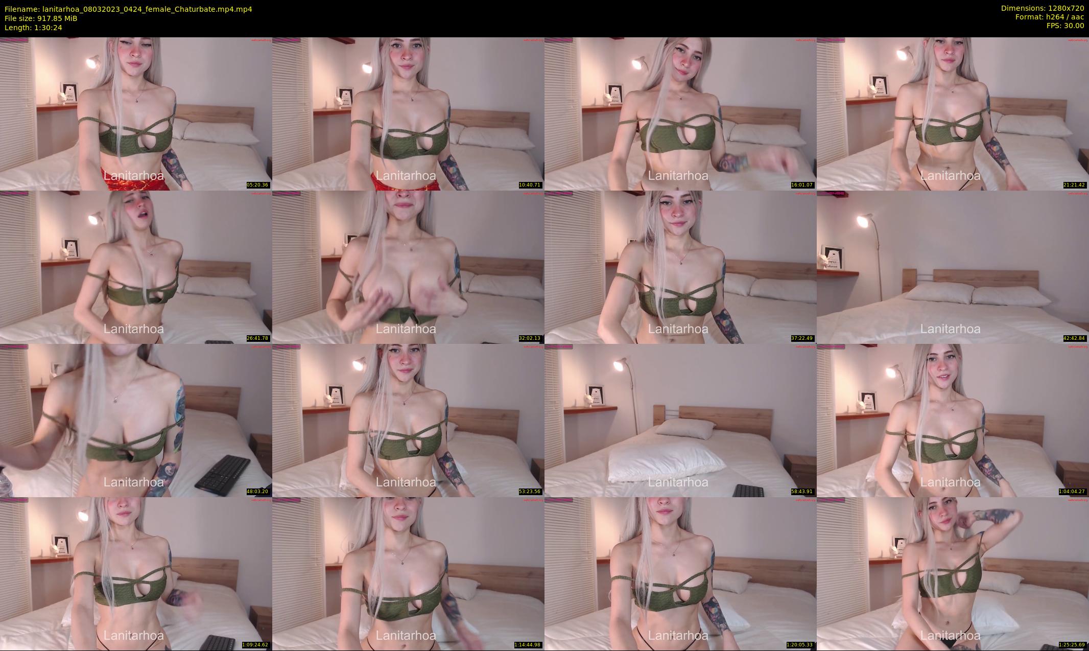 lanitarhoa — 91 minute Chaturbate female cam show recording, 720p, Mar 8, 2023