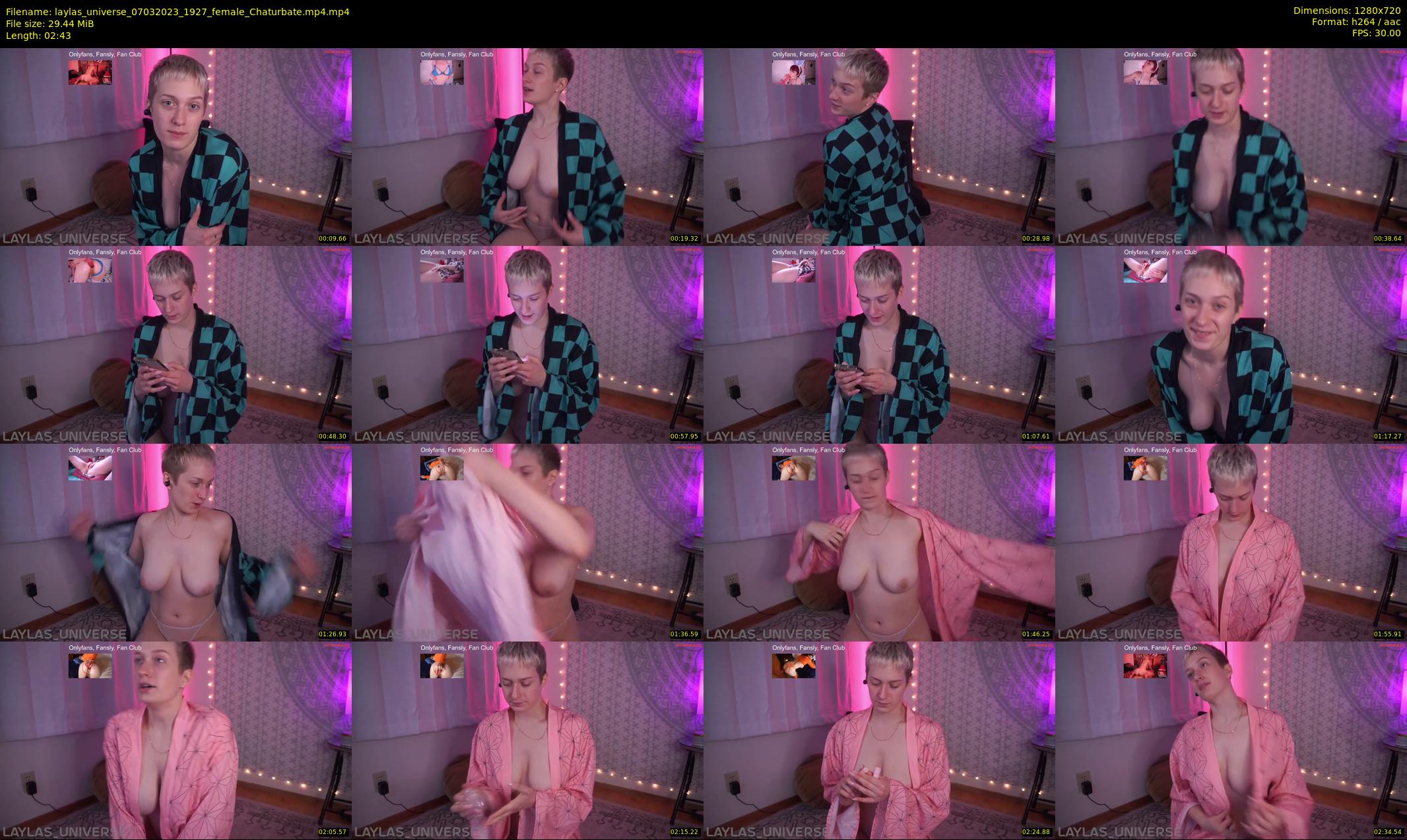 laylas_universe — 3 minute Chaturbate female cam show recording, 720p, Mar 7, 2023