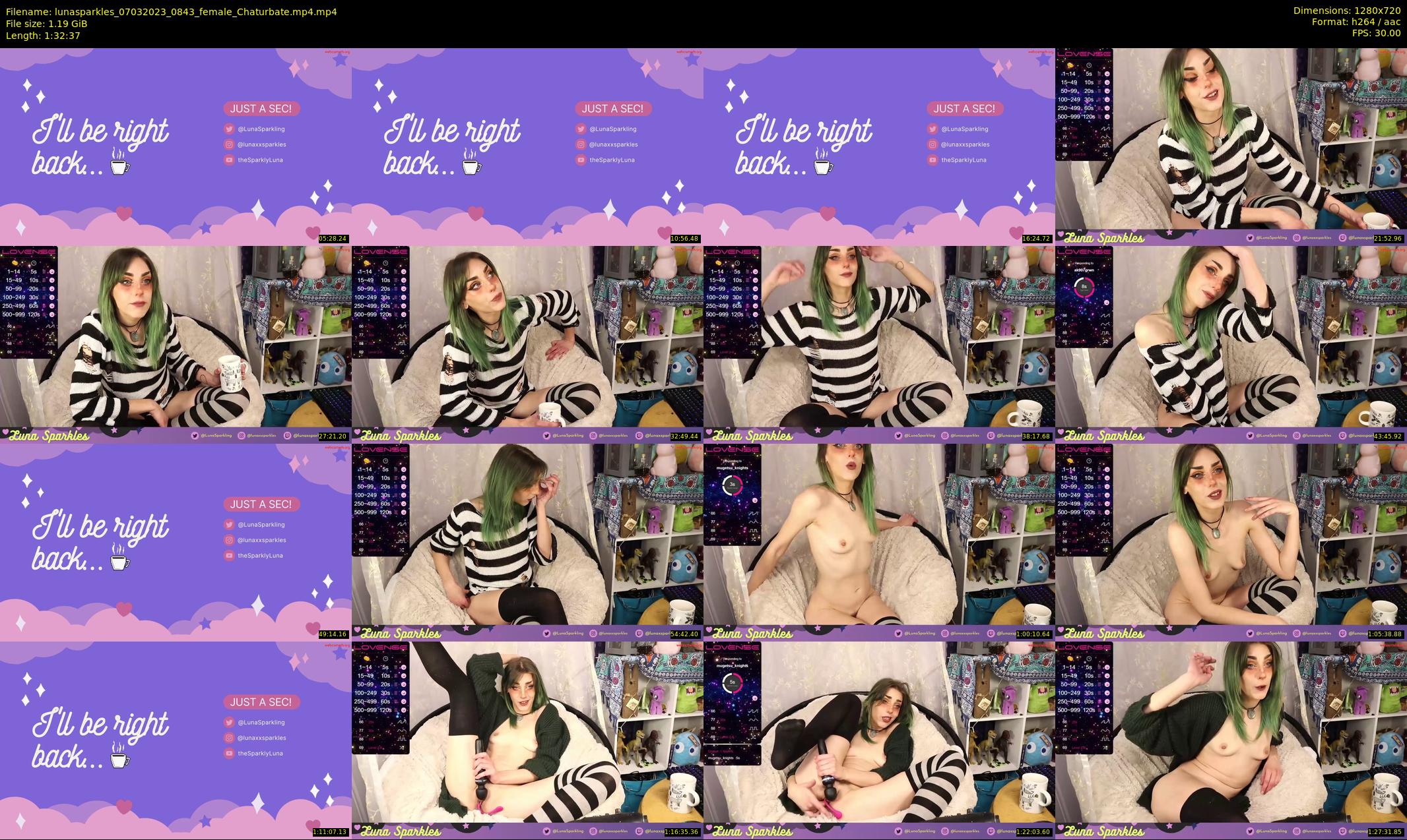 lunasparkles — 93 minute Chaturbate female cam show recording, 720p, Mar 7, 2023