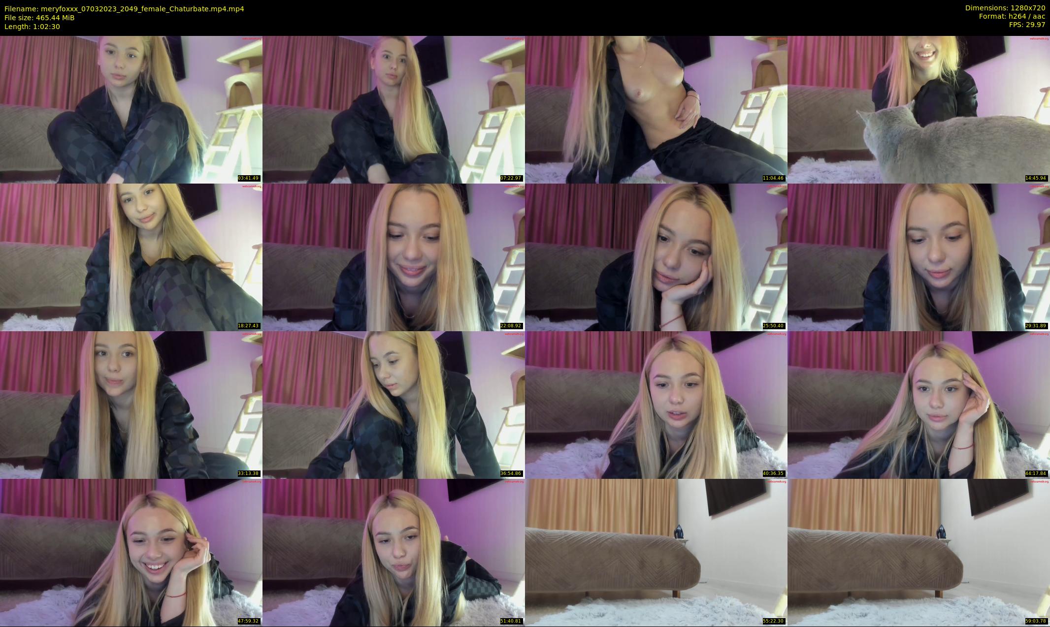 meryfoxxx — 63 minute Chaturbate female cam show recording, 720p, Mar 7, 2023