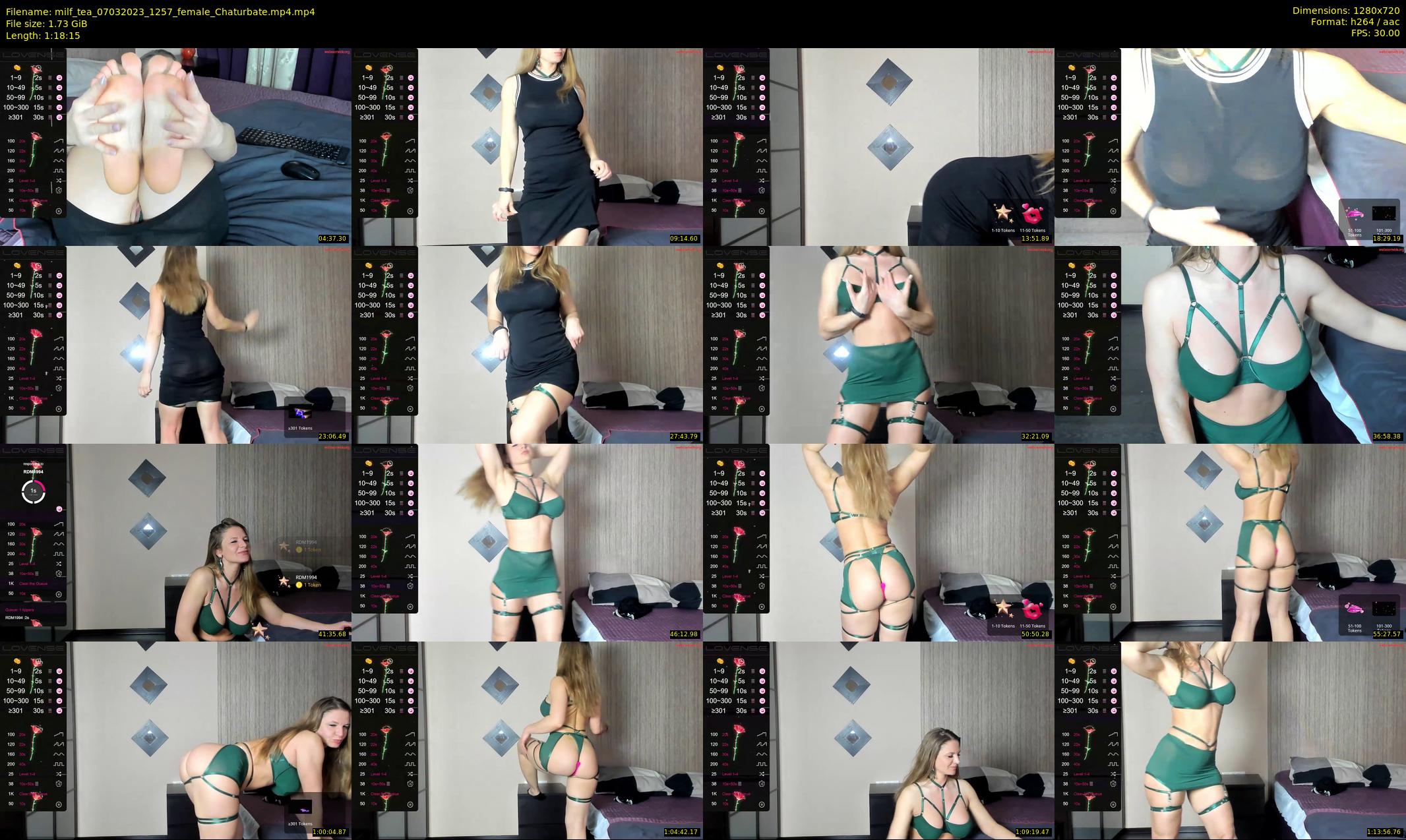 milf_tea — 79 minute Chaturbate female cam show recording, 720p, Mar 7, 2023