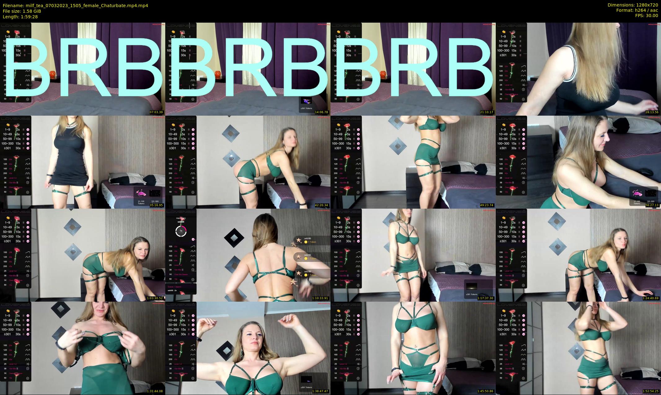 milf_tea — 120 minute Chaturbate female cam show recording, 720p, Mar 7, 2023