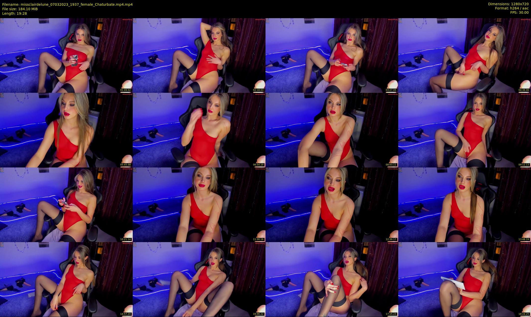 missclairdelune — 20 minute Chaturbate female cam show recording, 720p, Mar 7, 2023