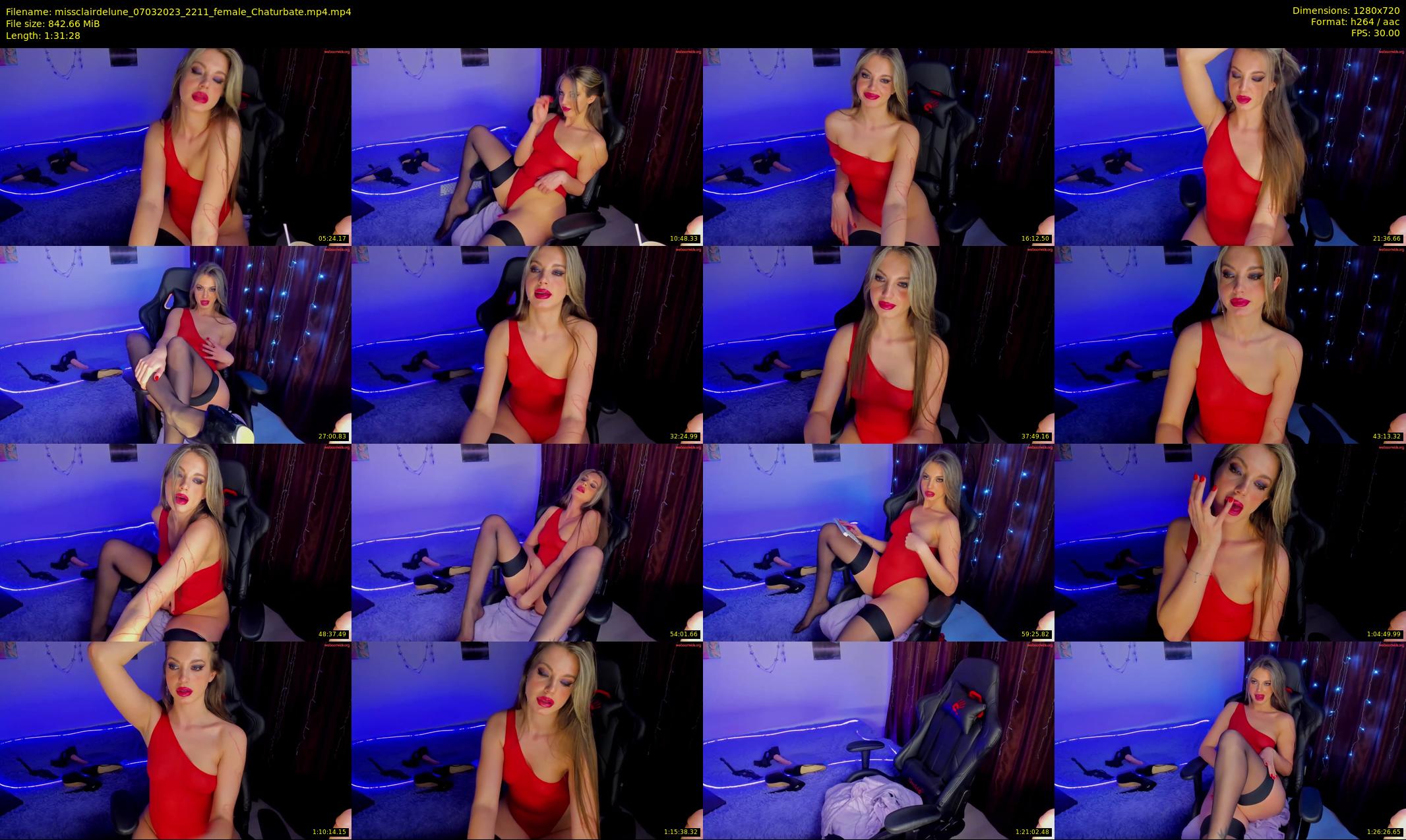 missclairdelune — 92 minute Chaturbate female cam show recording, 720p, Mar 7, 2023