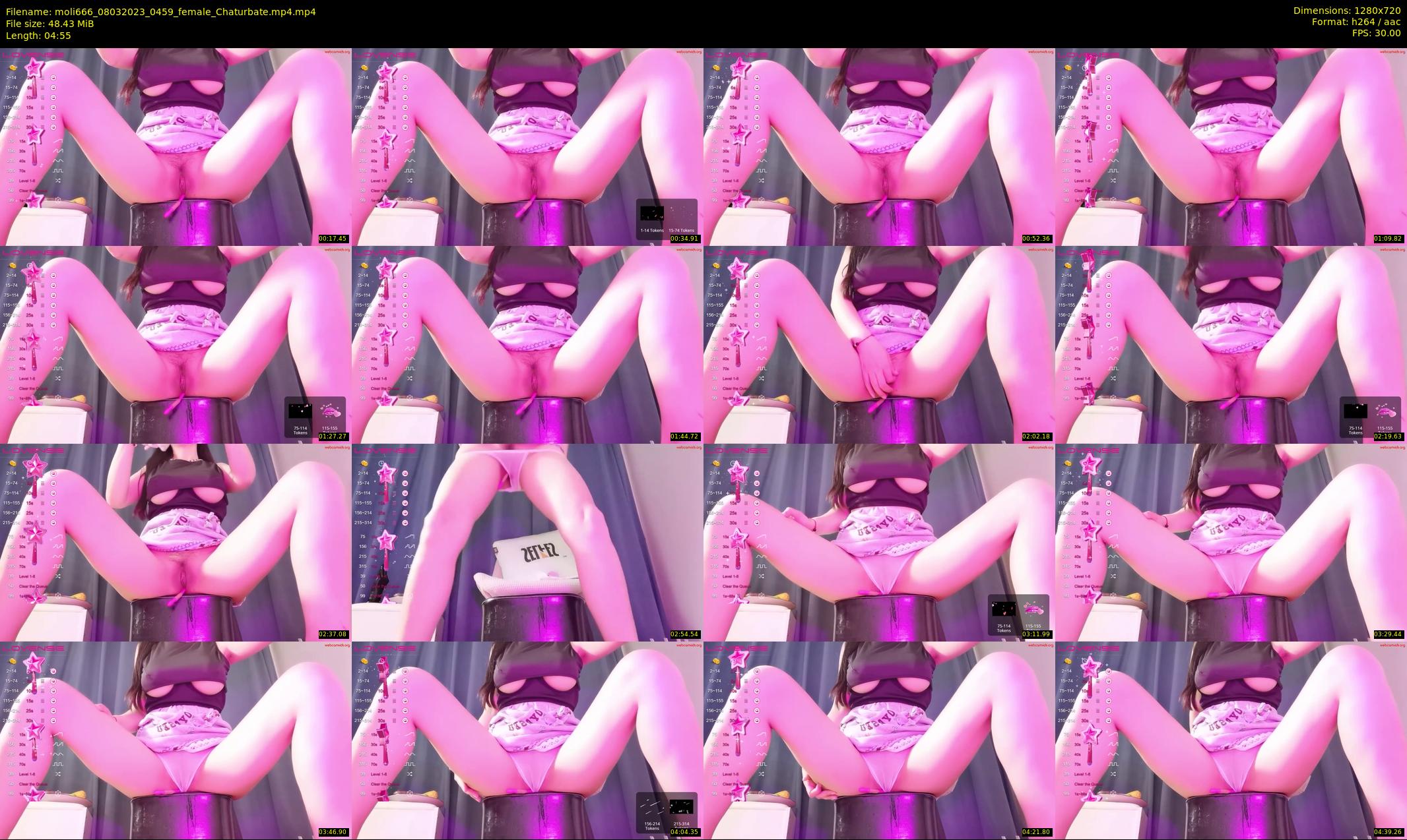 moli666 — 5 minute Chaturbate female cam show recording, 720p, Mar 8, 2023