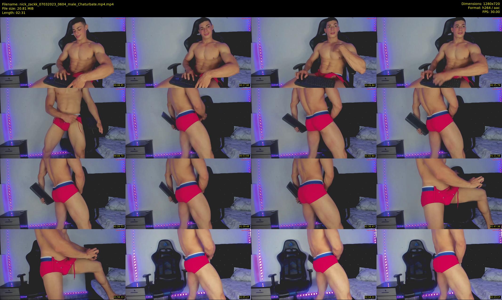 nick_zackk — 3 minute Chaturbate male cam show recording, 720p, Mar 7, 2023