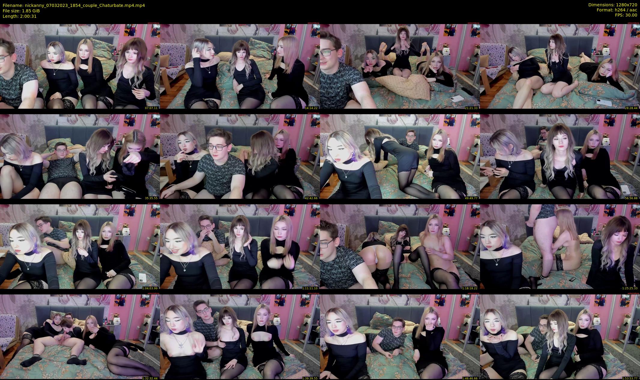 nickanny — 121 minute Chaturbate couple cam show recording, 720p, Mar 7, 2023