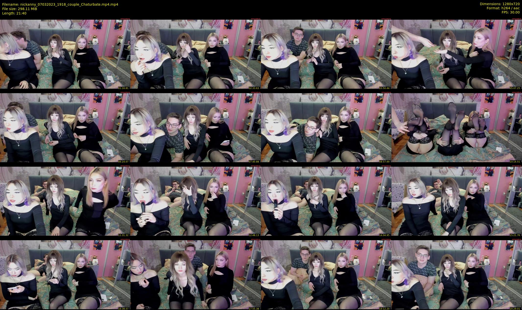 nickanny — 22 minute Chaturbate couple cam show recording, 720p, Mar 7, 2023