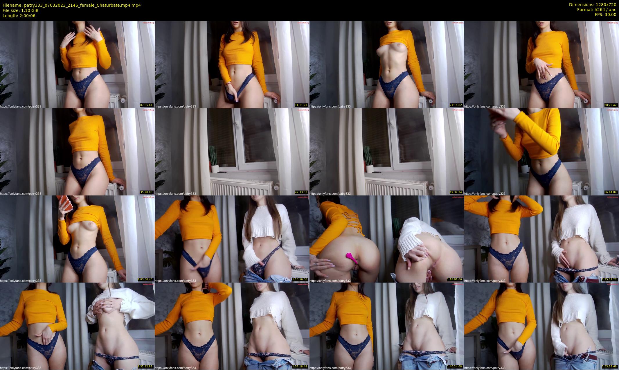 patry333 — 121 minute Chaturbate female cam show recording, 720p, Mar 7, 2023