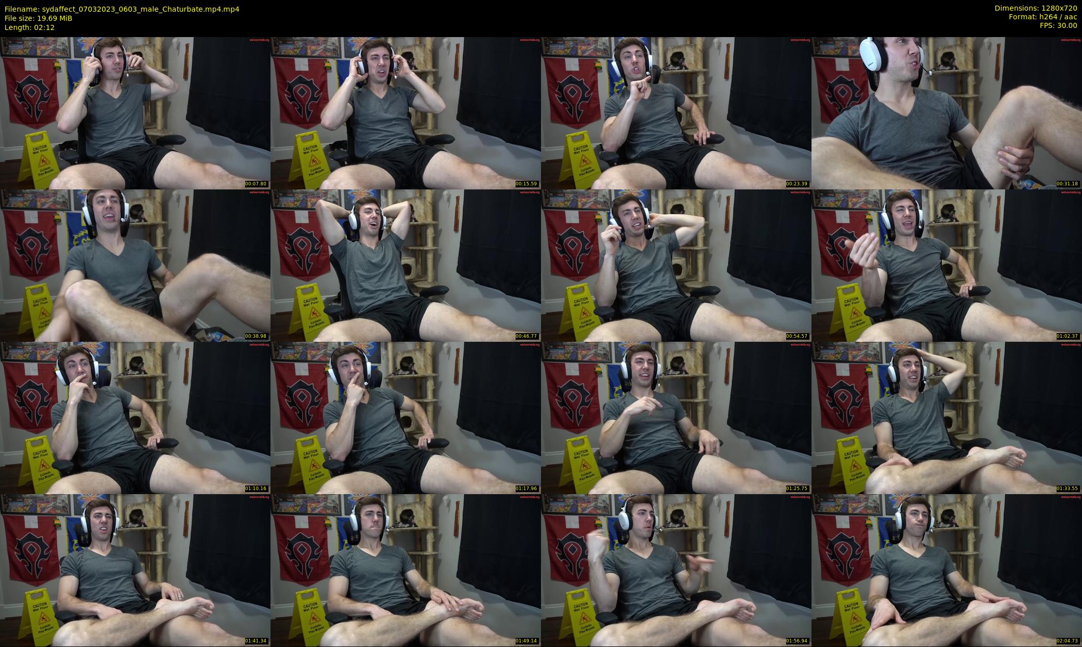 sydaffect — 3 minute Chaturbate male cam show recording, 720p, Mar 7, 2023