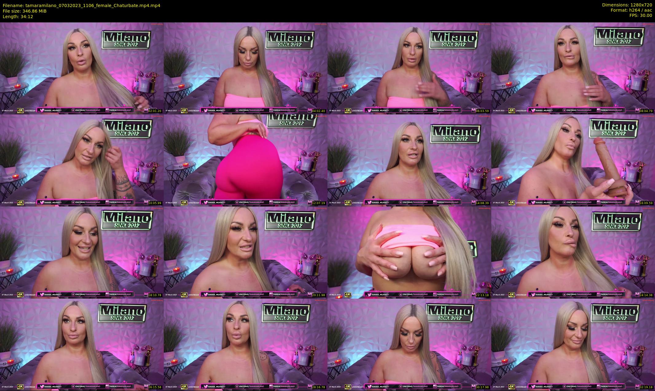 tamaramilano — 35 minute Chaturbate female cam show recording, 720p, Mar 7, 2023