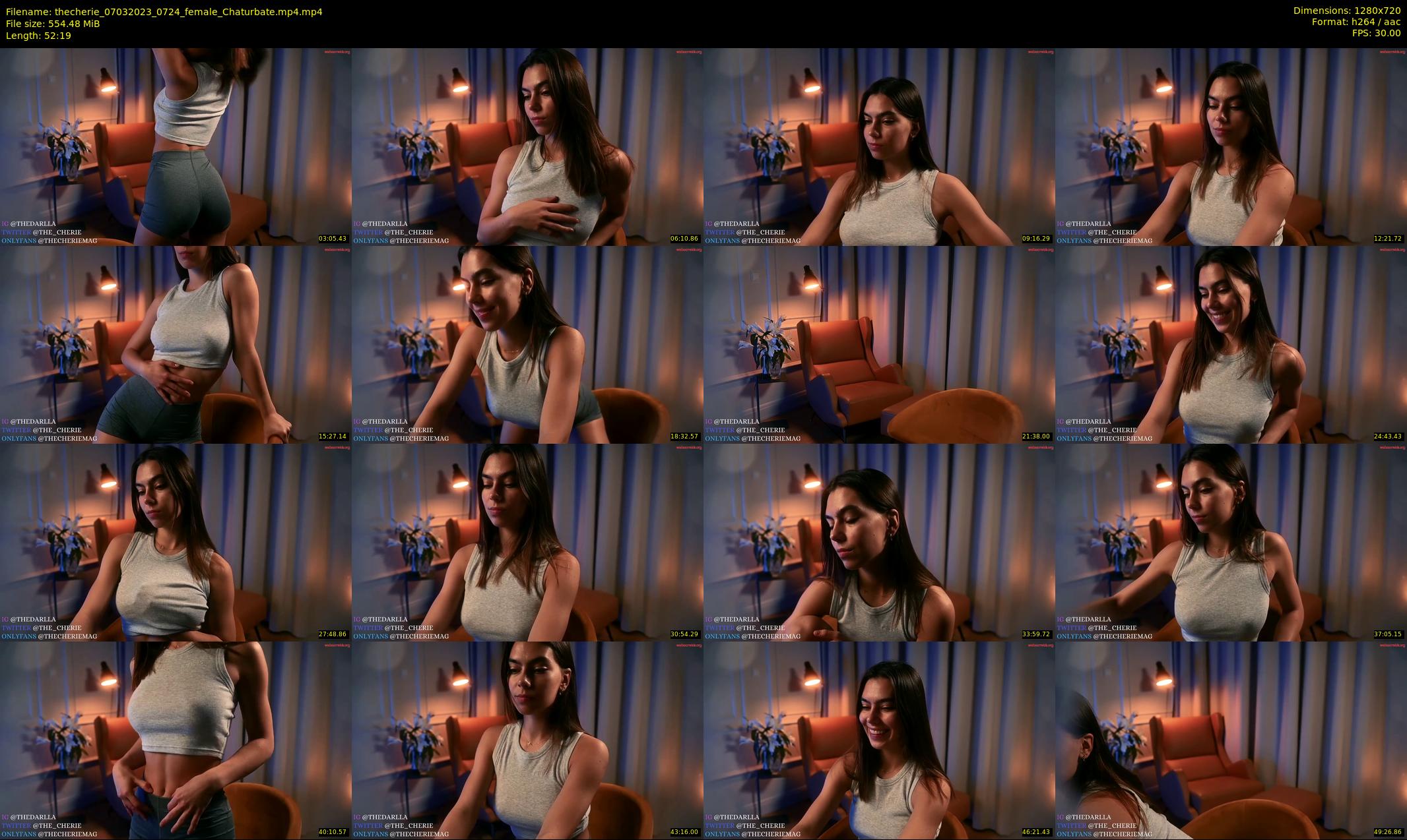 thecherie — 53 minute Chaturbate female cam show recording, 720p, Mar 7, 2023