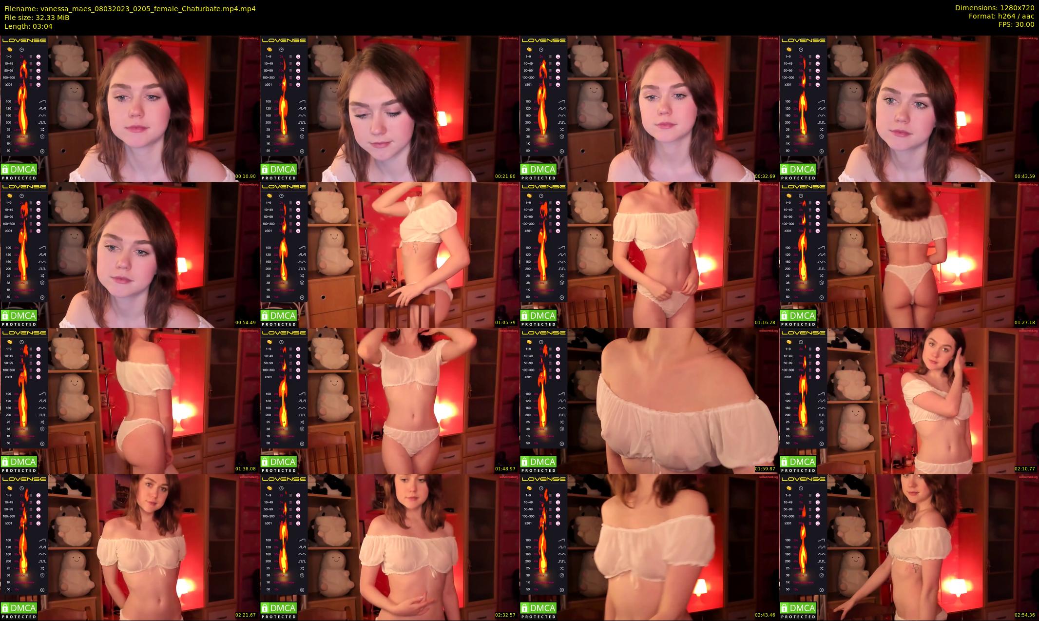 vanessa_maes — 4 minute Chaturbate female cam show recording, 720p, Mar 8, 2023