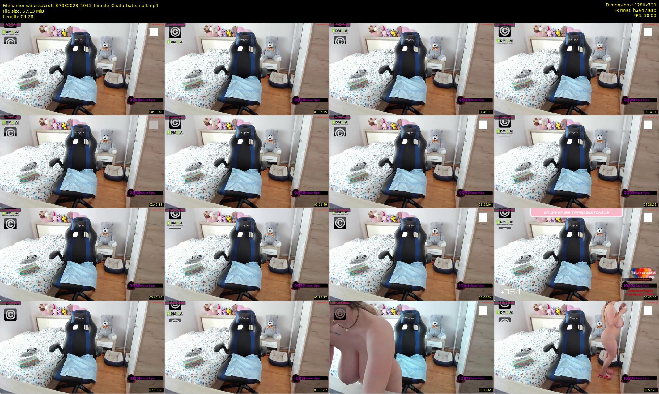 vanessacroft — 10 minute Chaturbate female cam show recording, 720p, Mar 7, 2023