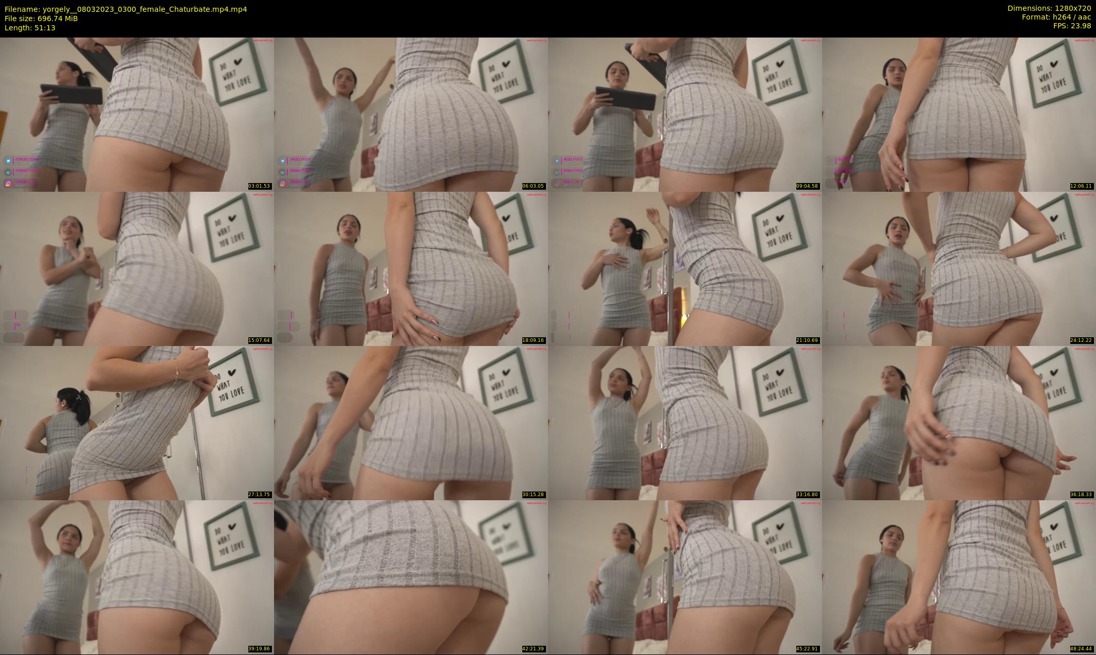 yorgely_ — 52 minute Chaturbate female cam show recording, 720p, Mar 8, 2023