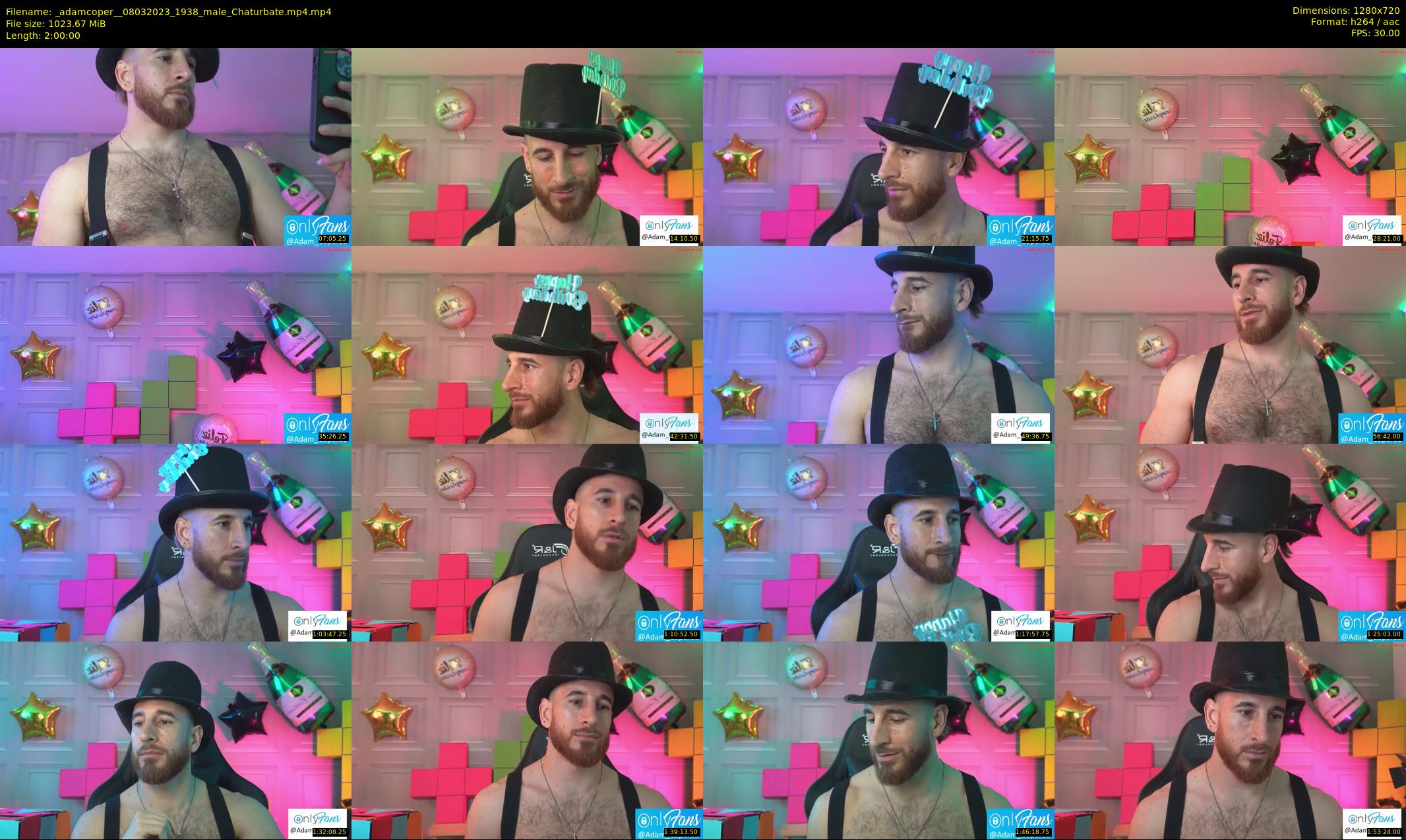 _adamcoper_ — 120 minute Chaturbate male cam show recording, 720p, Mar 8, 2023