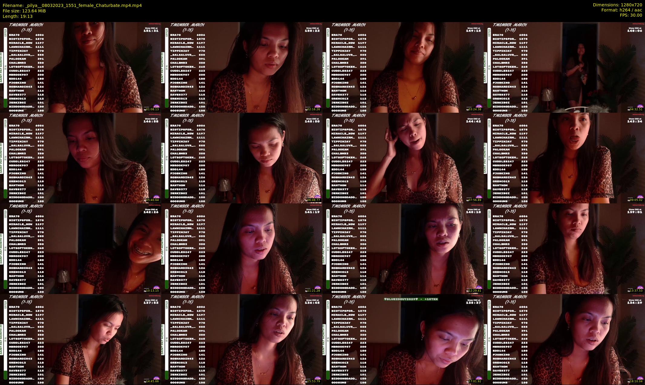 _pilya_ — 20 minute Chaturbate female cam show recording, 720p, Mar 8, 2023