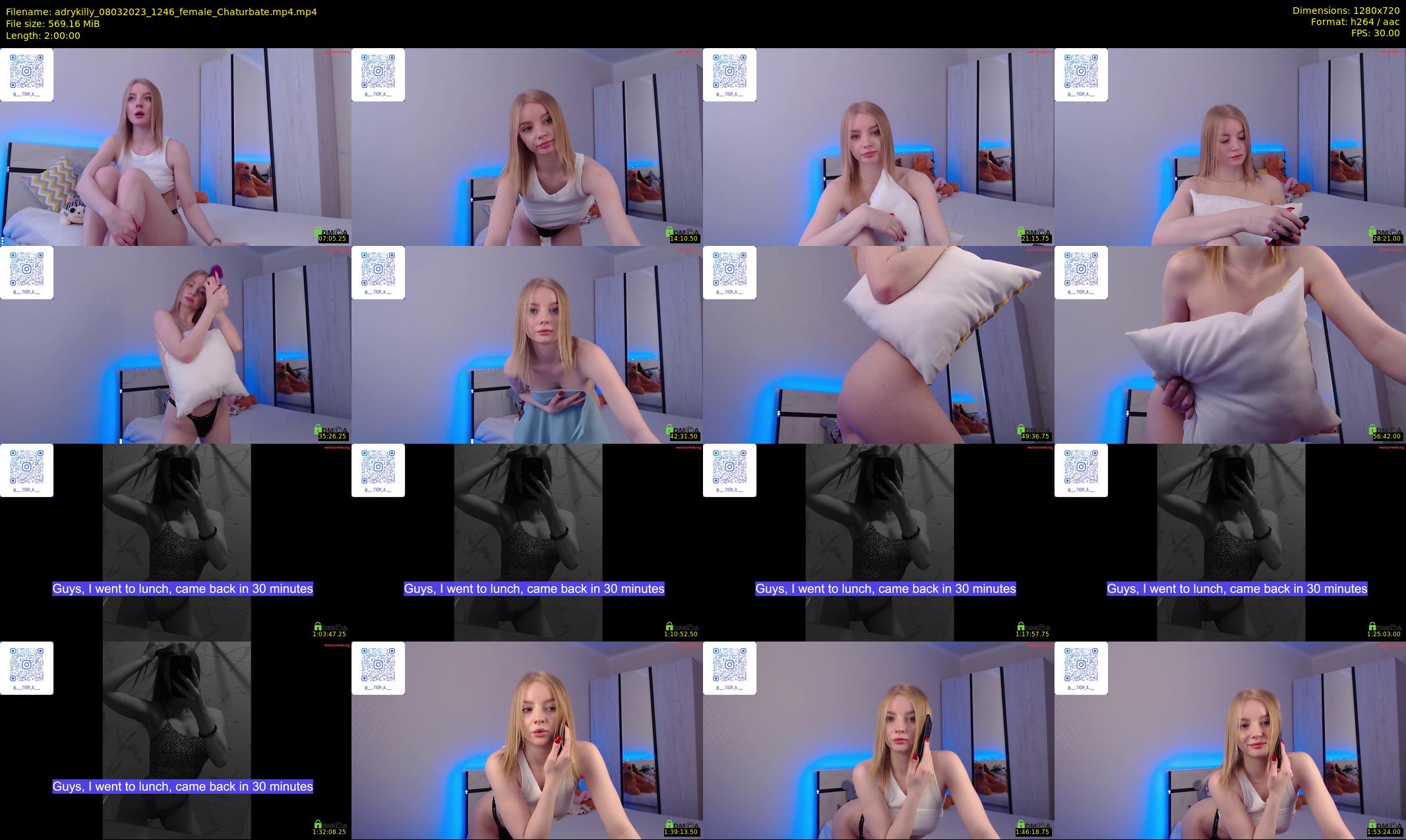 adrykilly — 120 minute Chaturbate female cam show recording, 720p, Mar 8, 2023