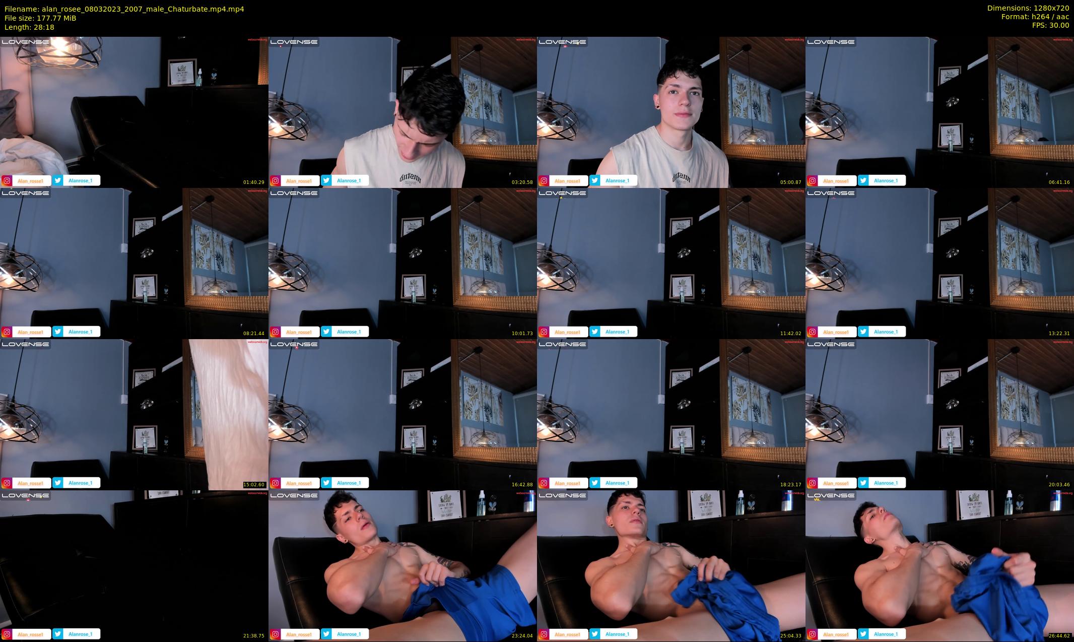 alan_rosee — 29 minute Chaturbate male cam show recording, 720p, Mar 8, 2023