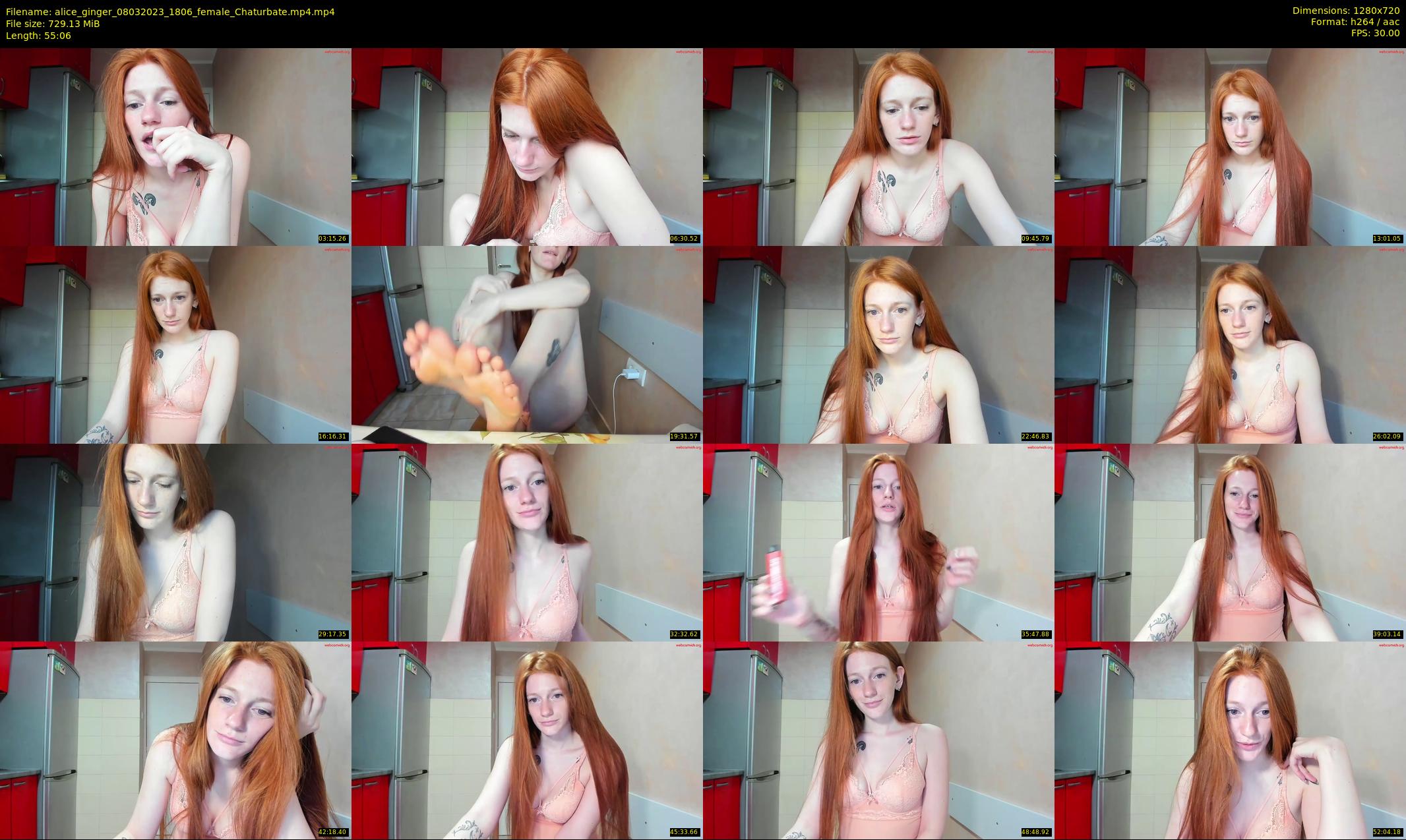 alice_ginger — 56 minute Chaturbate female cam show recording, 720p, Mar 8, 2023