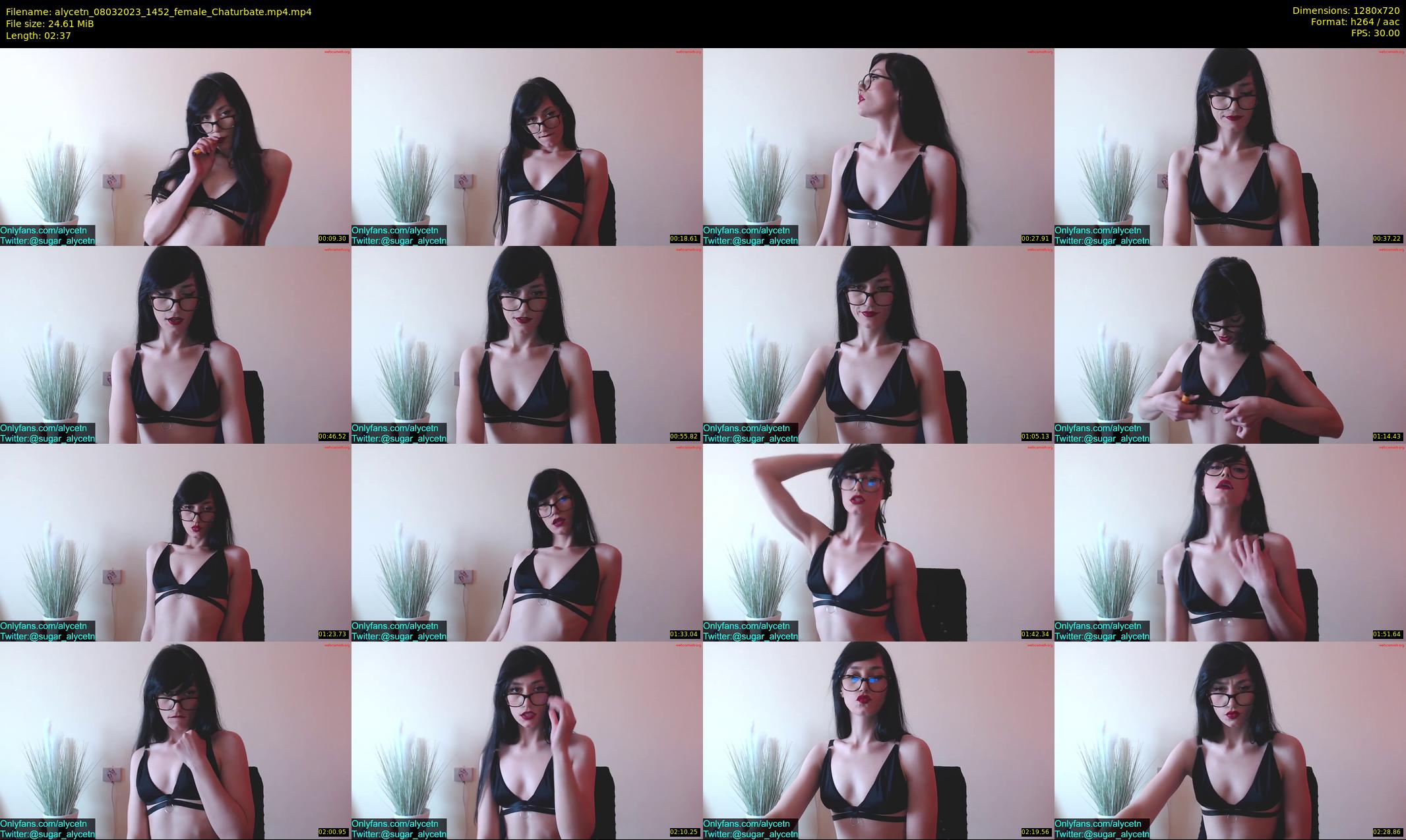 alycetn — 3 minute Chaturbate female cam show recording, 720p, Mar 8, 2023