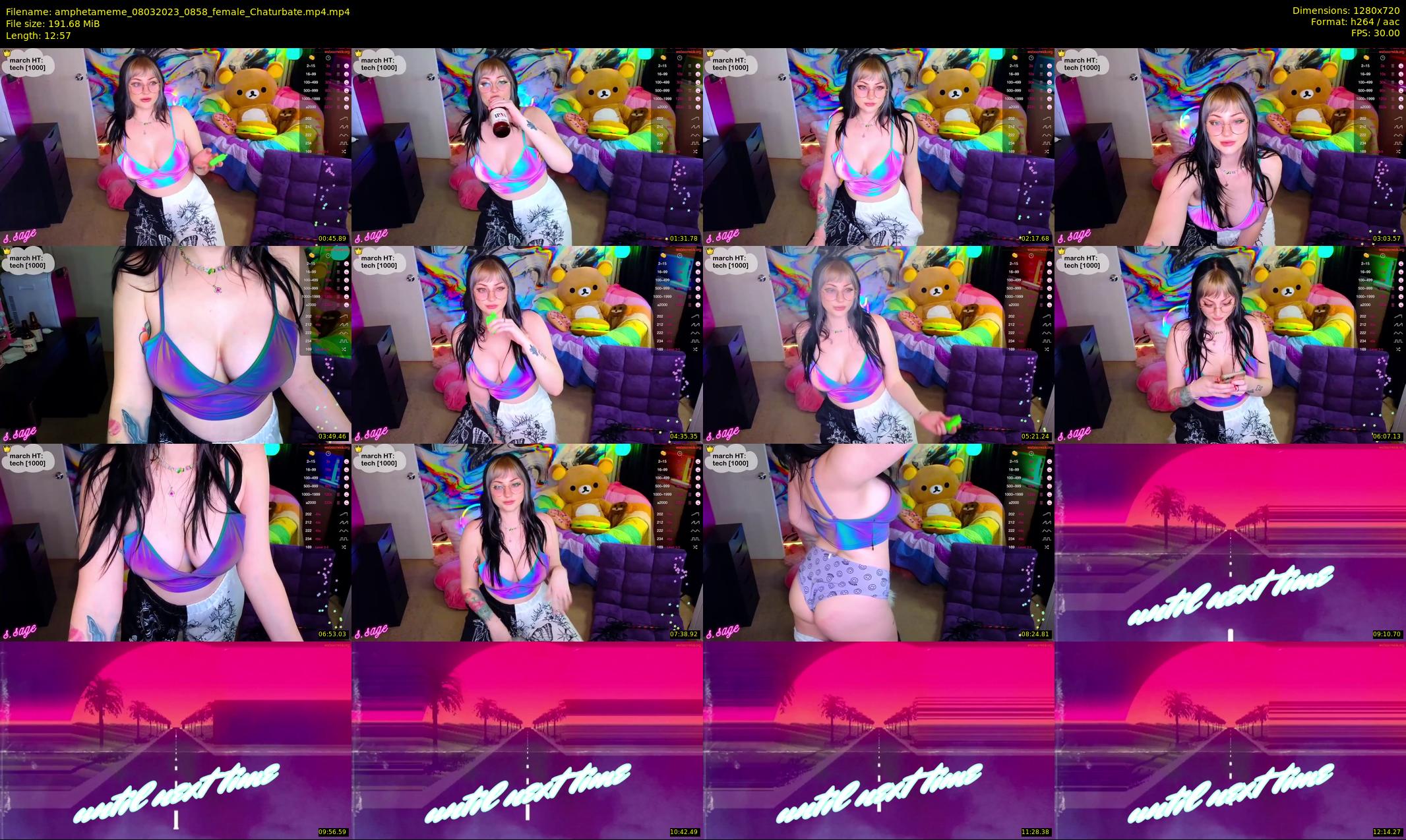 amphetameme — 13 minute Chaturbate female cam show recording, 720p, Mar 8, 2023