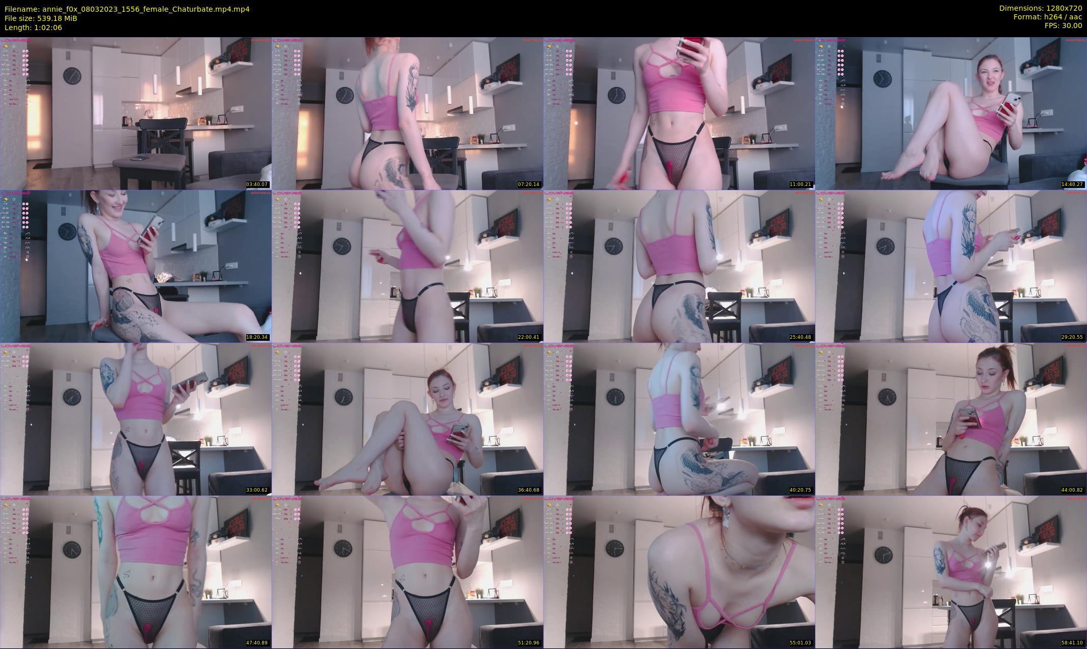 annie_f0x — 63 minute Chaturbate female cam show recording, 720p, Mar 8, 2023