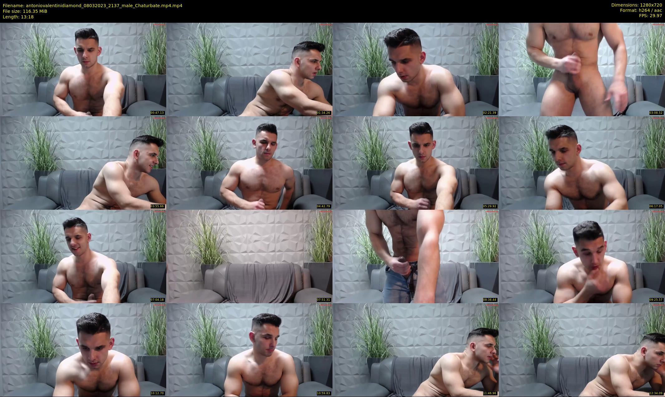 antoniovalentinidiamond — 14 minute Chaturbate male cam show recording, 720p, Mar 8, 2023