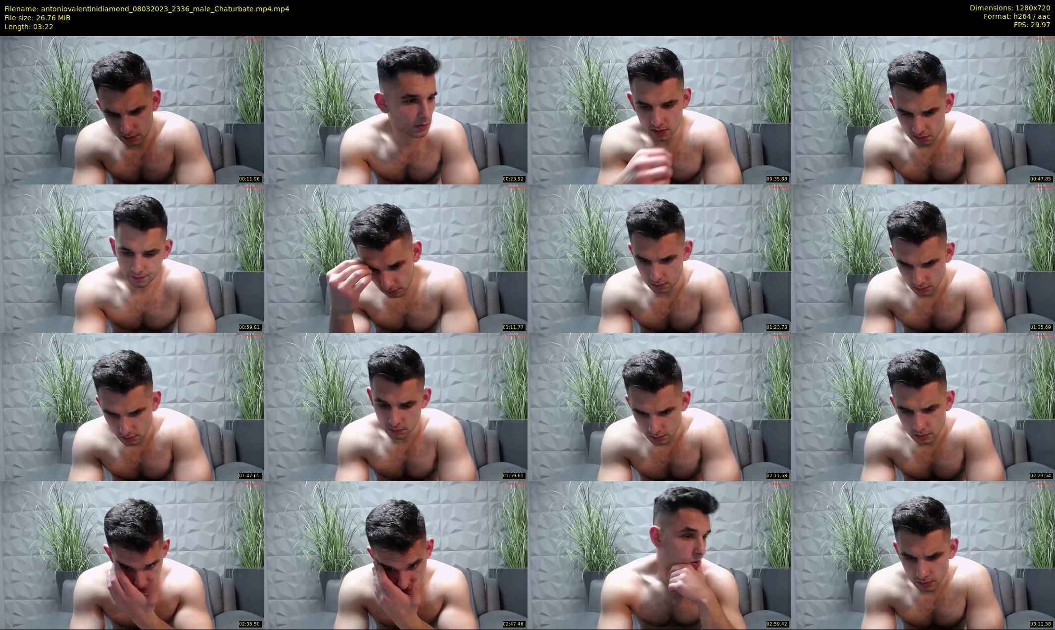 antoniovalentinidiamond — 4 minute Chaturbate male cam show recording, 720p, Mar 8, 2023