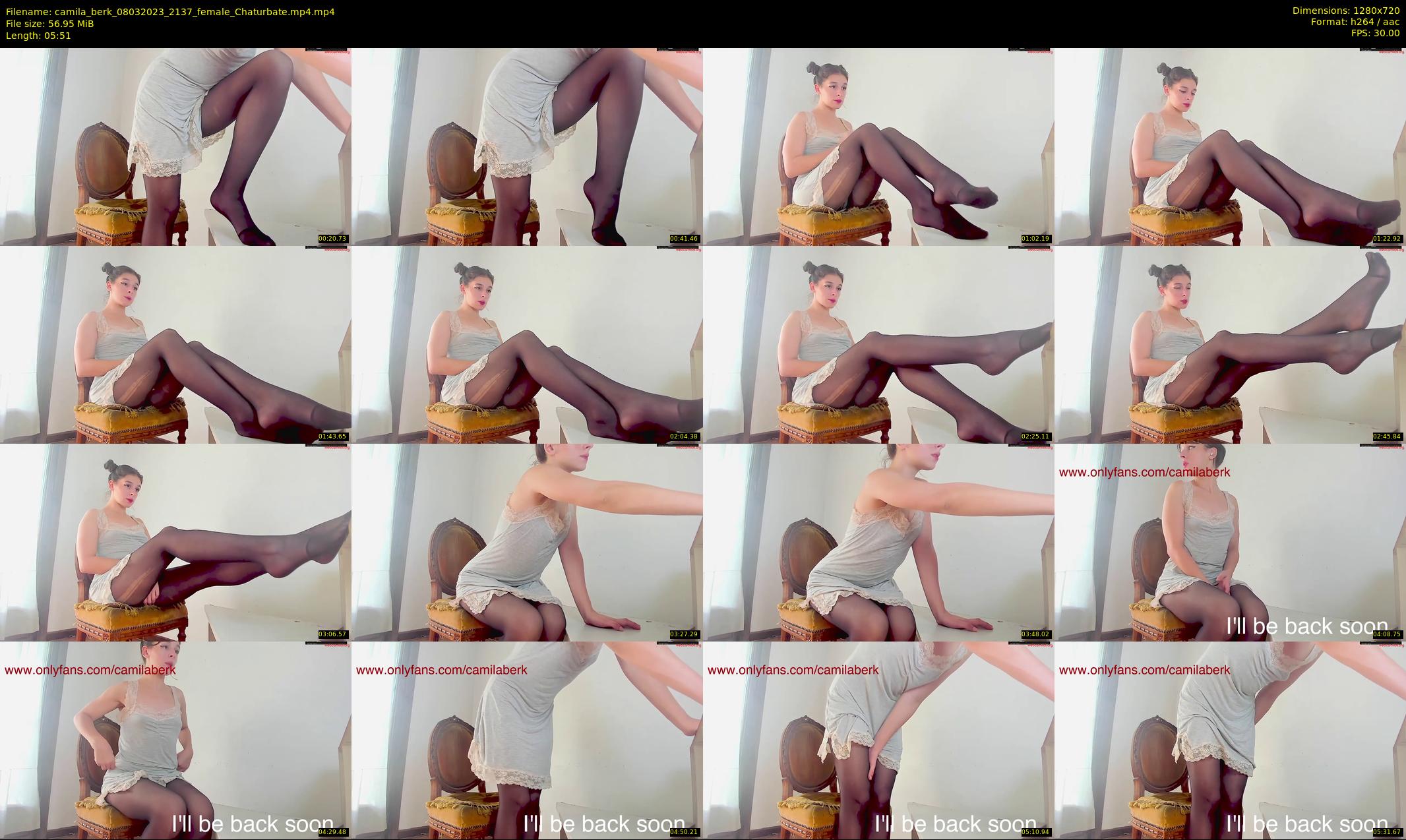 camila_berk — 6 minute Chaturbate female cam show recording, 720p, Mar 8, 2023