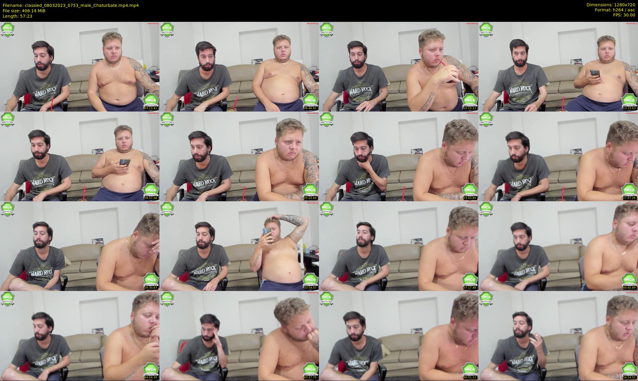 classied — 58 minute Chaturbate male cam show recording, 720p, Mar 8, 2023